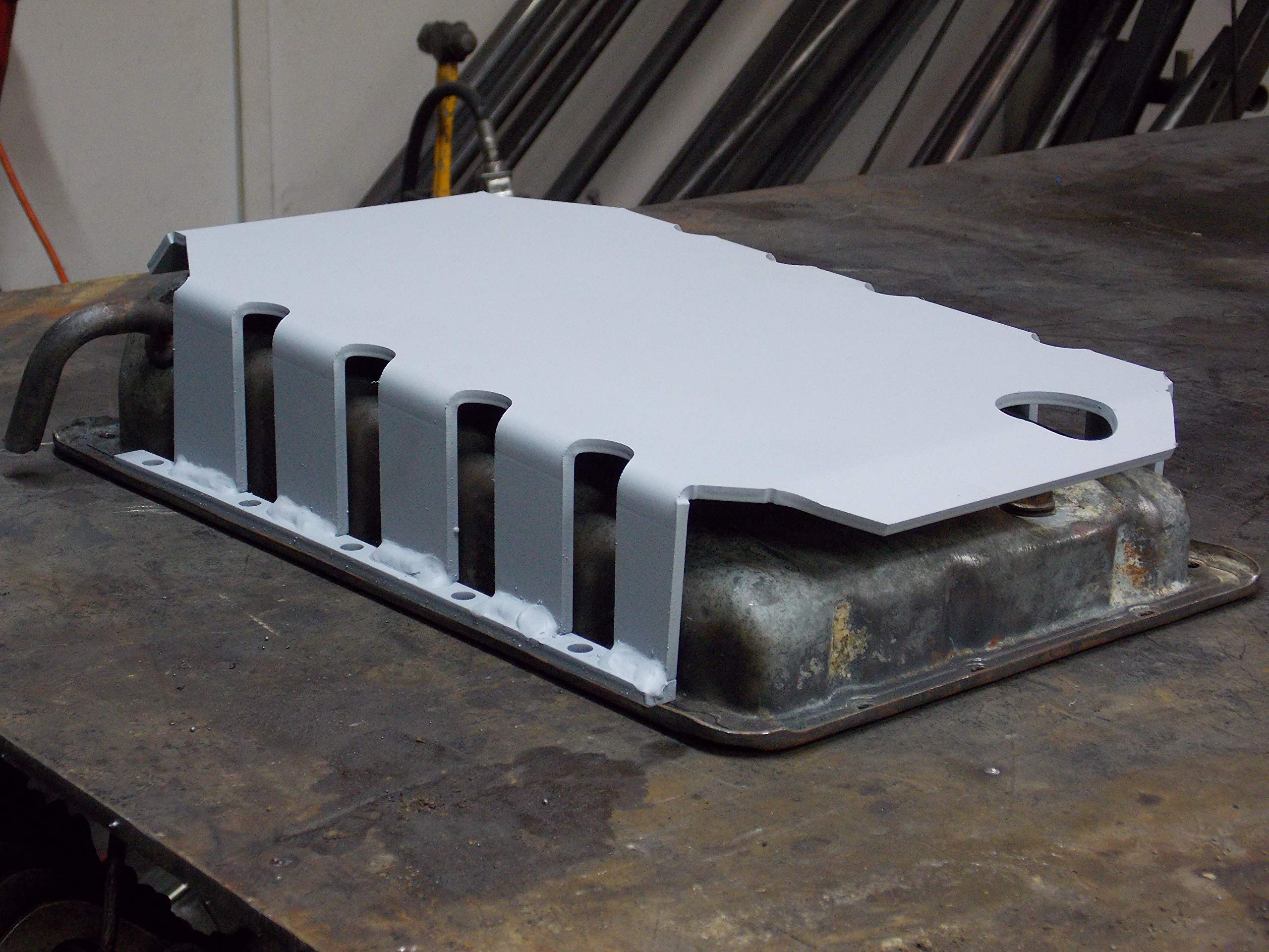 Transmission Oil Pan Skid Plate Compatible with AW4 - Heavy Duty Protection for Off-Road & Jeep Adventures