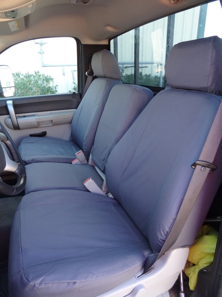 Durafit C1127-C8 Waterproof Custom Seat Covers for Chevy Silverado, Avalanche & GMC Sierra LT 40/20/40 - Gray Endura Fabric for All-Weather Protection | Perfect for Off-Roading, Work Trucks & Outdoor Adventures