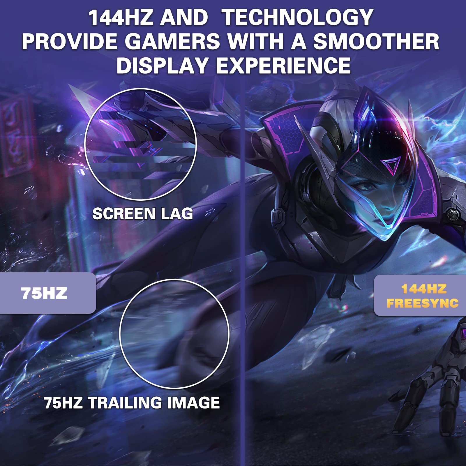 CRUA 27 Inch Curved Gaming Monitor - 1440P QHD, 144Hz/165Hz Refresh Rate, 99% sRGB, AMD FreeSync, VESA Mount (HDMI, DP) - Black | Perfect for Esports, Streaming & Home Office Setup