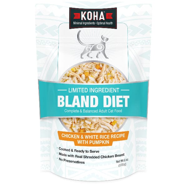 KOHA Limited Ingredient Cat Food - Grain Free Chicken & White Rice Recipe for Sensitive Stomachs | Digestive Support for Cats with Allergies | Perfect for Indoor Cats & Picky Eaters