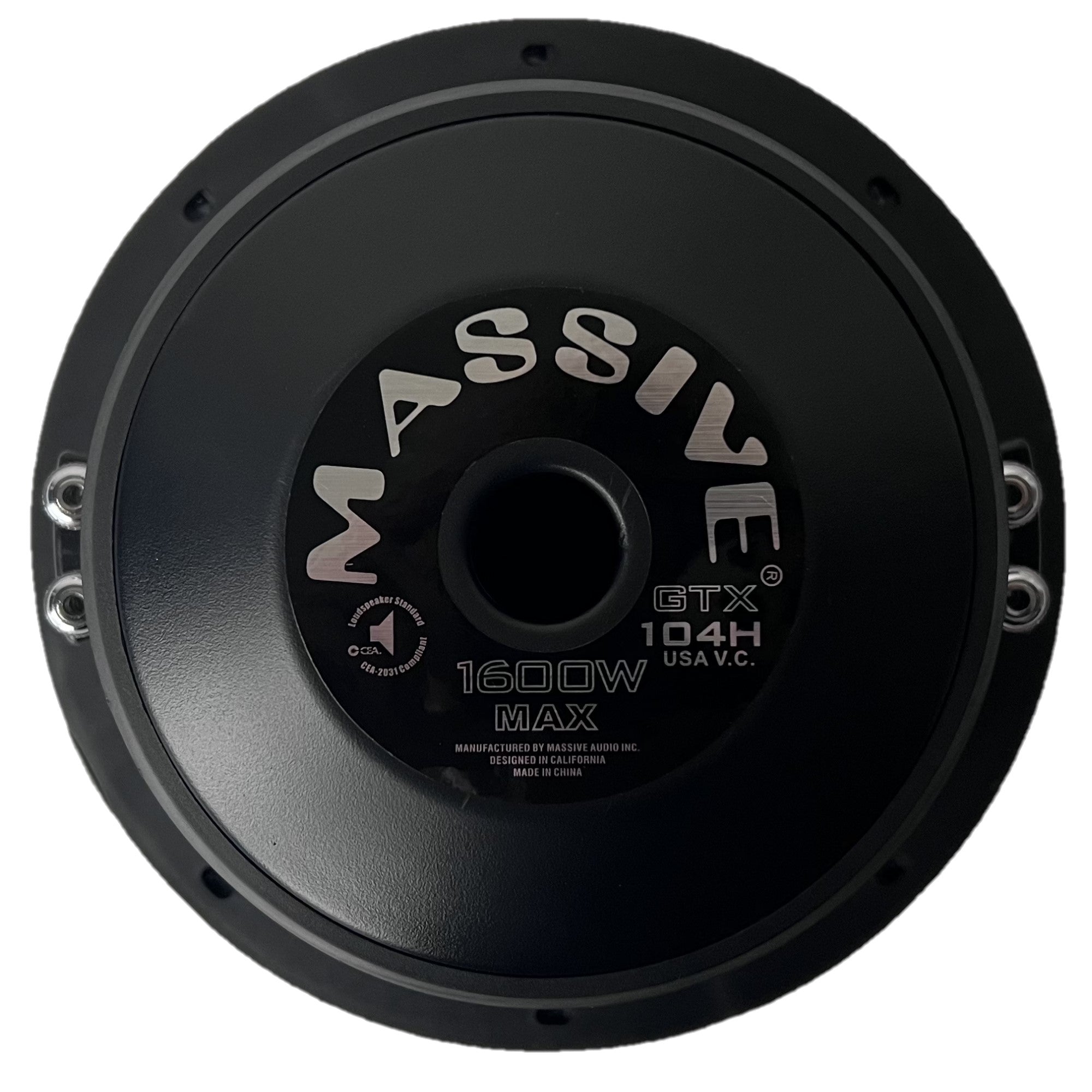 GTX104H 10-Inch 800 Watts RMS Dual 4 Ohm Car Subwoofer - Powerful Bass for Car Audio & Home Theater Systems