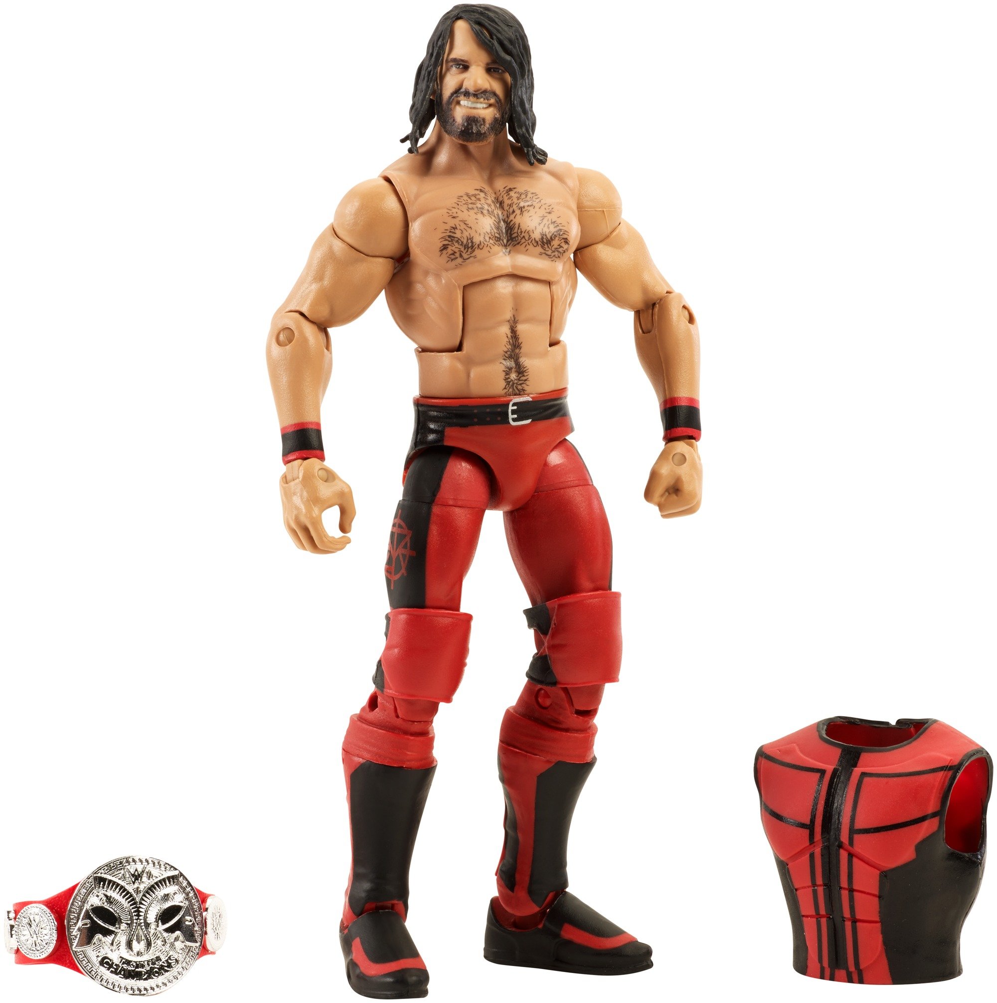 WWE Summerslam Elite Collection Seth Rollins Action Figure - Authentic Wrestling Toy for Kids & Collectors - Perfect for Play, Display & Gifts