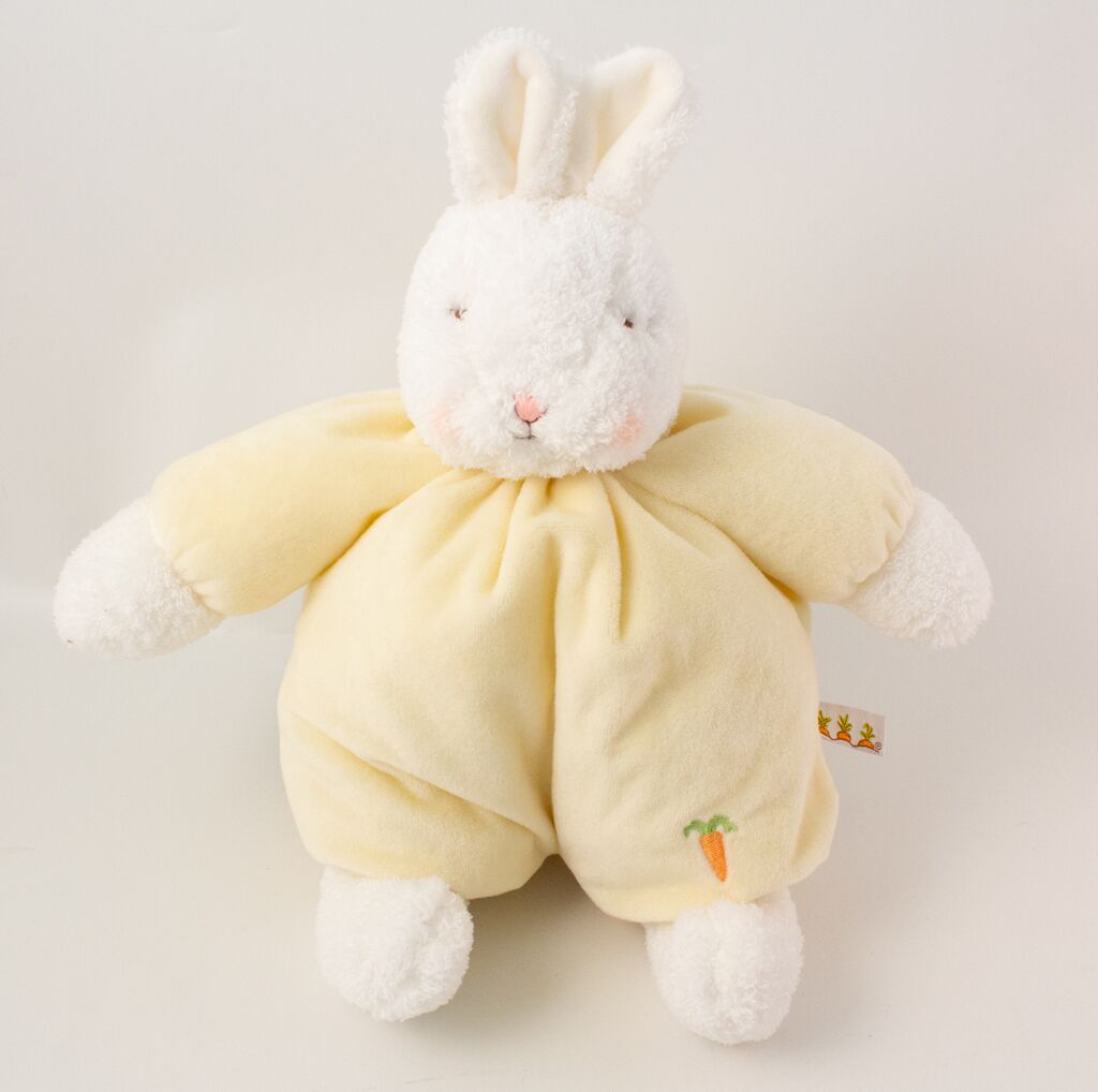 Sweet Buns Yellow Bunny Plush Toy - Cute Carrot-Themed Stuffed Animal for Kids & Collectors | Perfect for Easter Gifts, Nursery Decor, and Kawaii Collections