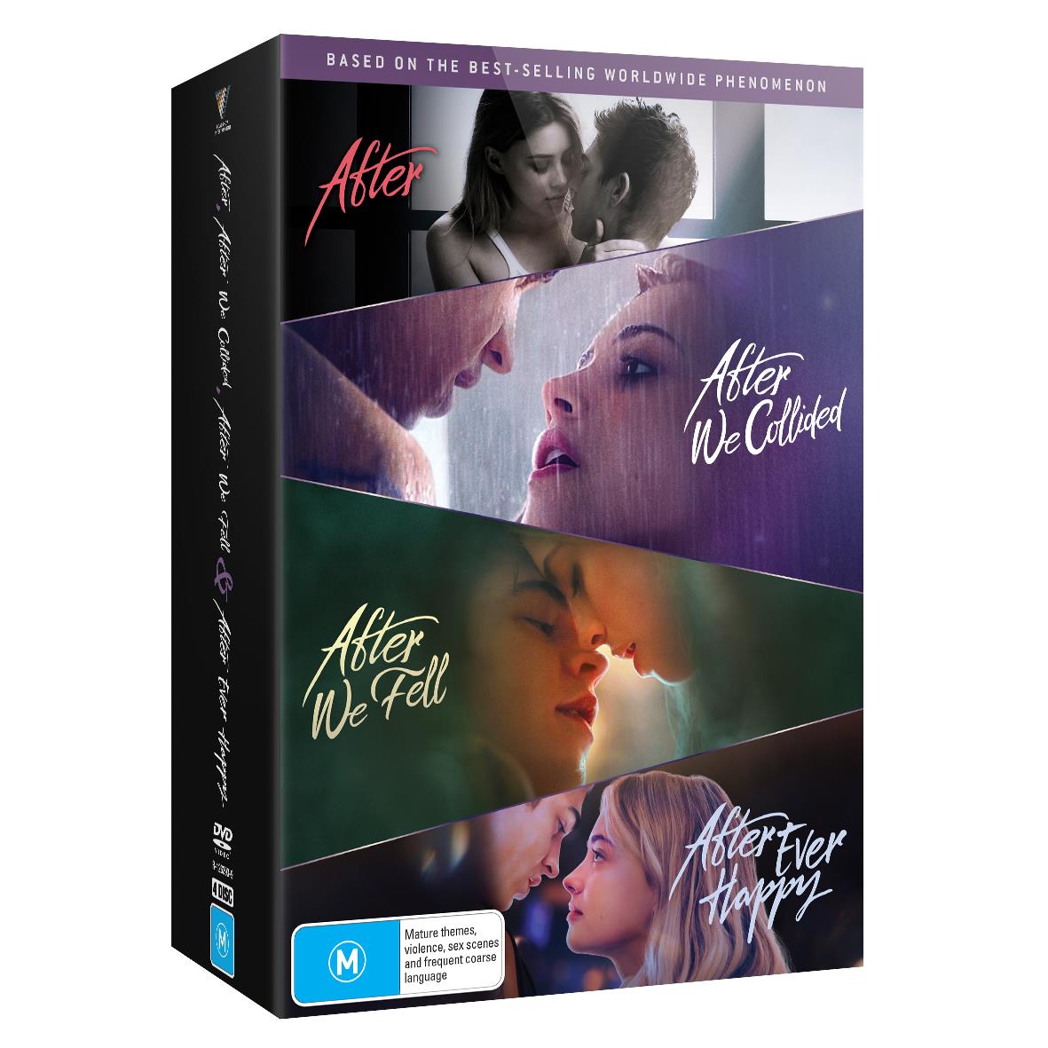 After: 4-Movie Complete Collection DVD | Romantic Drama Film Series Based on Anna Todd's Novels | Perfect for Date Nights & Teen Movie Marathons