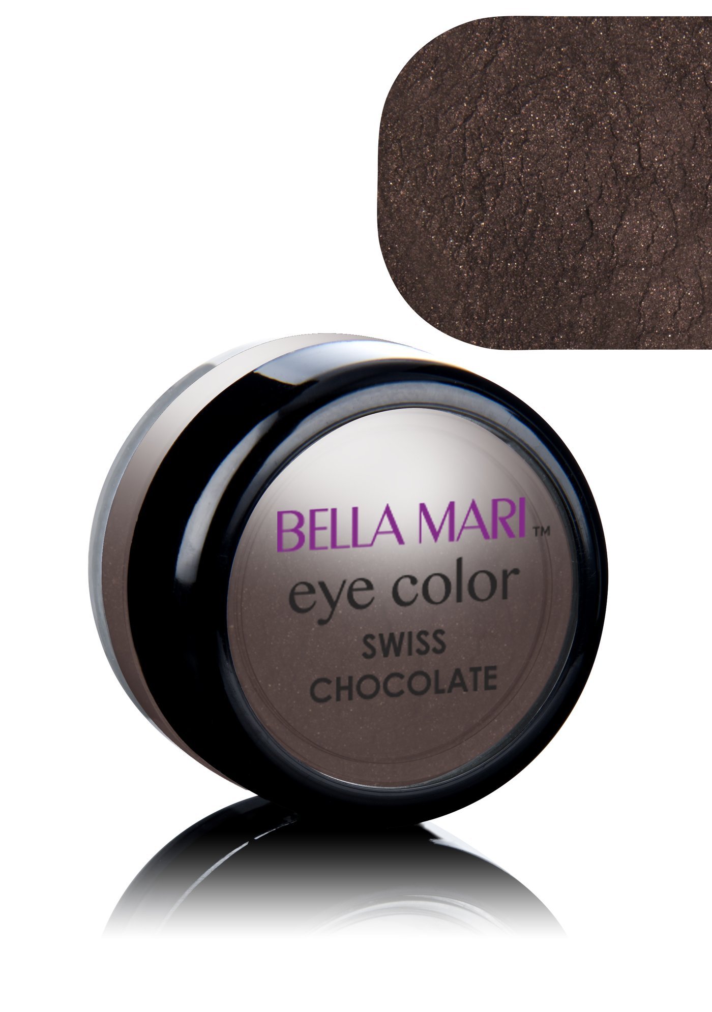 Bella Mari Natural Mineral Eyeshadow - Swiss Chocolate Pearl, 0.1 oz | Vegan, Cruelty-Free Makeup for Everyday Wear & Special Occasions