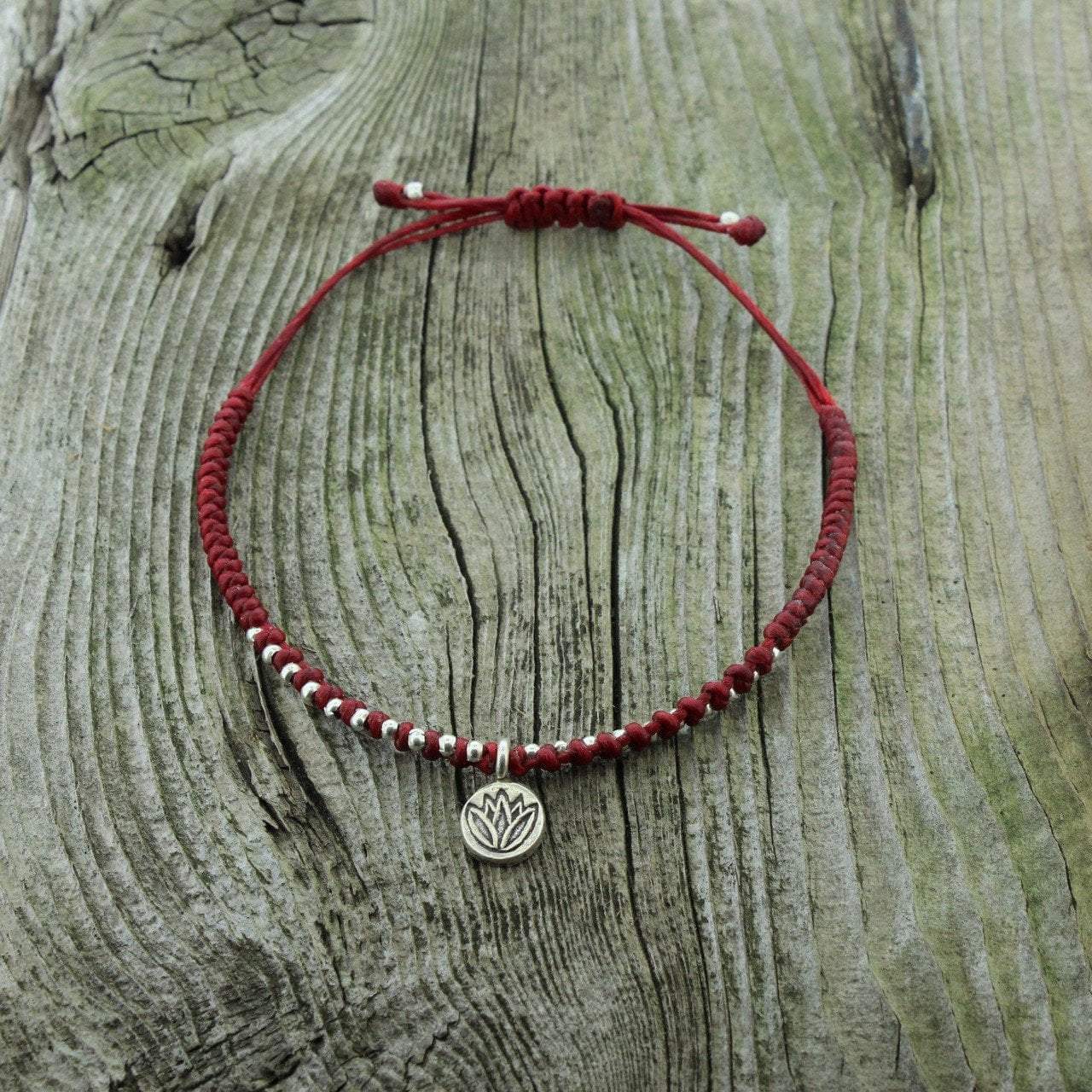 Handmade Thai Lotus Adjustable Bracelet - Elegant Adjustable Bangle for Women, Boho Chic Jewelry Gift - Perfect for Yoga, Meditation & Spiritual Occasions