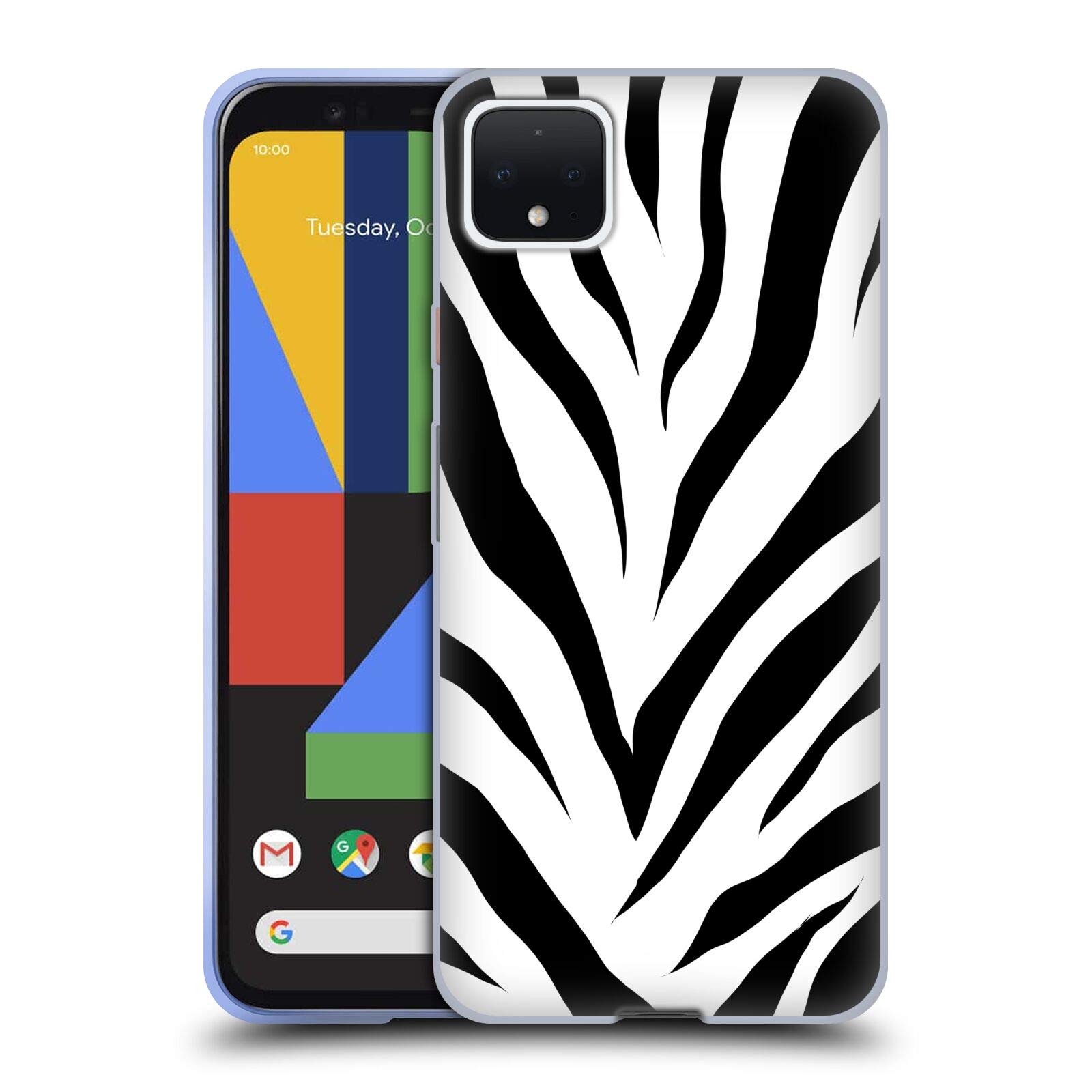 Grace Zebra Print Soft Gel Case for Google Pixel 4 XL - Stylish Protection
