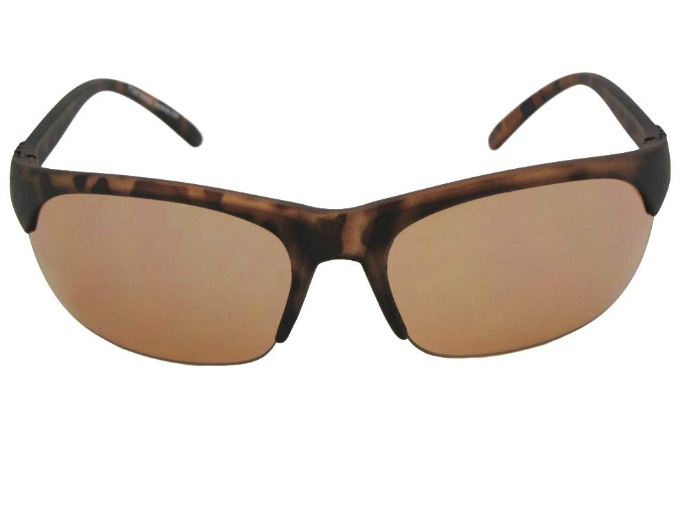 SR9 Half Rim Non-Polarized Driving Sunglasses for Men & Women - UV Protection, Comfort Fit for Road Trips & Outdoor Activities