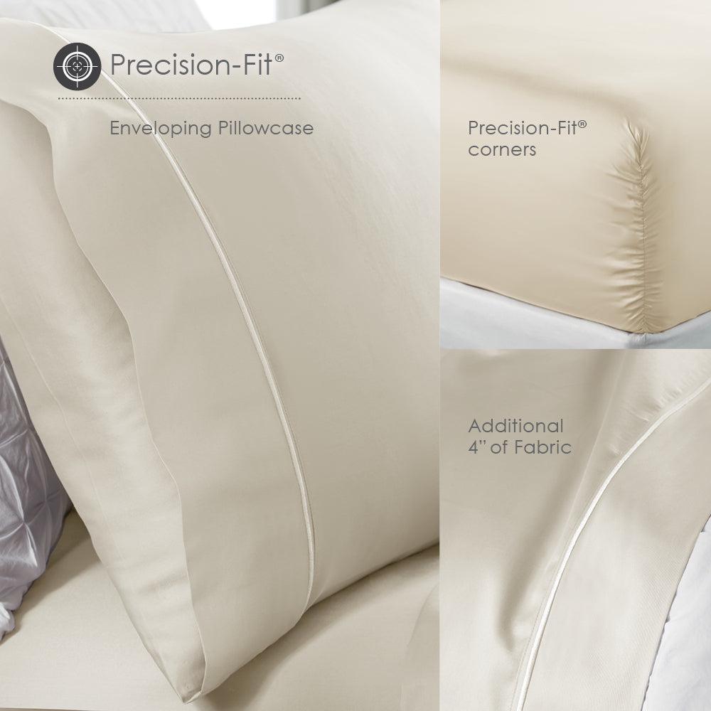 PureCare Luxury Microfiber Sheet Set - Ultra Soft Bed Sheets for All Seasons - Perfect for Master Bedroom, Guest Room & Dorm