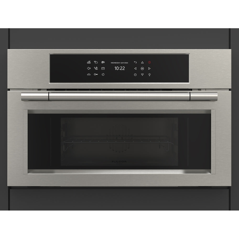 Fulgor Milano 30-inch 600 Series Pro 3-in-1 Steam Multi-Level Cooking Oven - Steam, Convection & Combi Steam Functions (Model F6PSCO30S1) | Perfect for Professional Kitchens, Home Chefs & Baking Enthusiasts