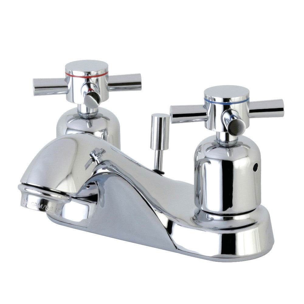 Kingston Brass FB5625DX 4-Inch Centerset Bathroom Faucet - Chrome Finish, Single Handle, Water-Saving Design for Sink Vanity or Powder Room
