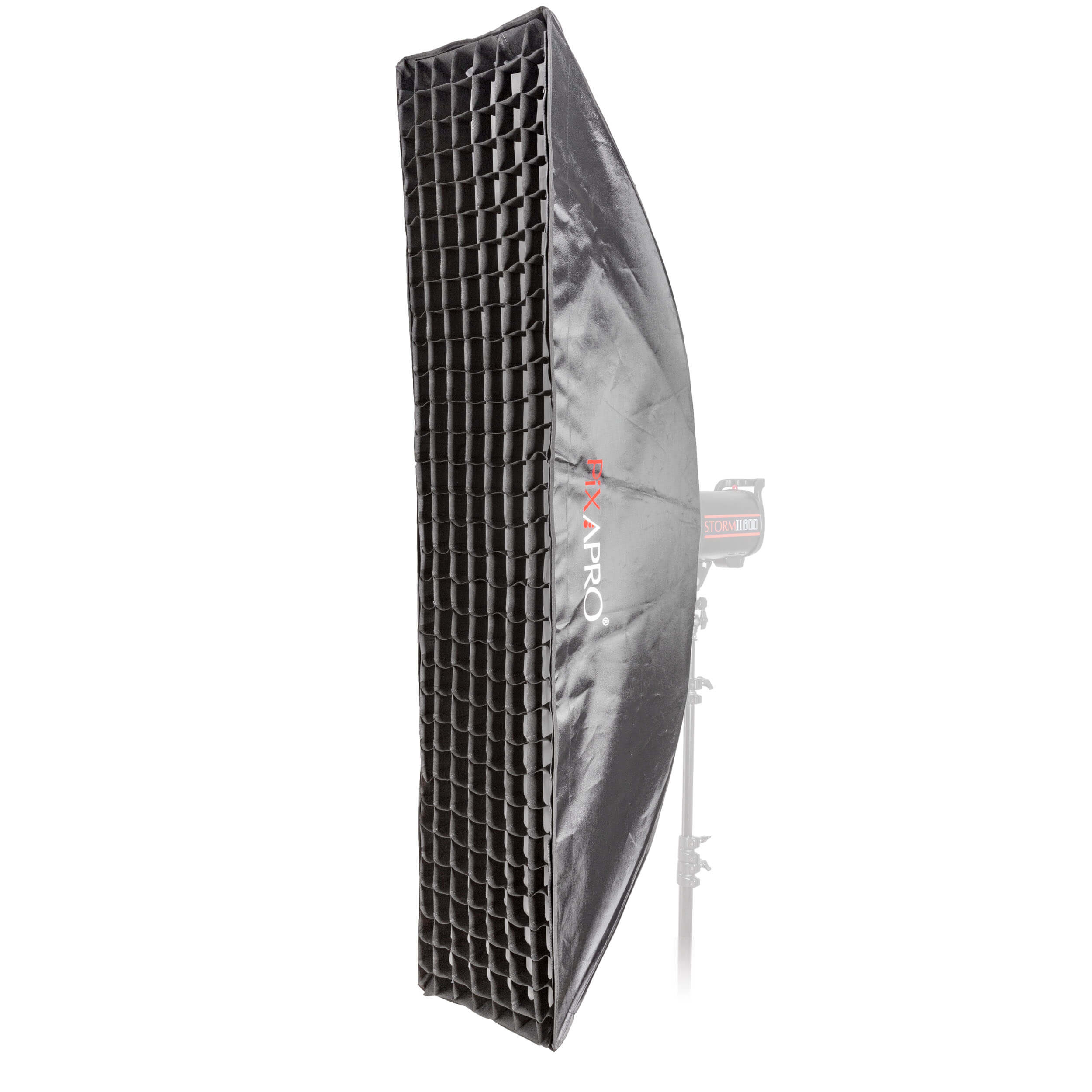 35x160cm Dual Layer Recessed Strip Softbox with 5cm Grid - Professional Photography Lighting for Studio, Portrait, and Product Shoots