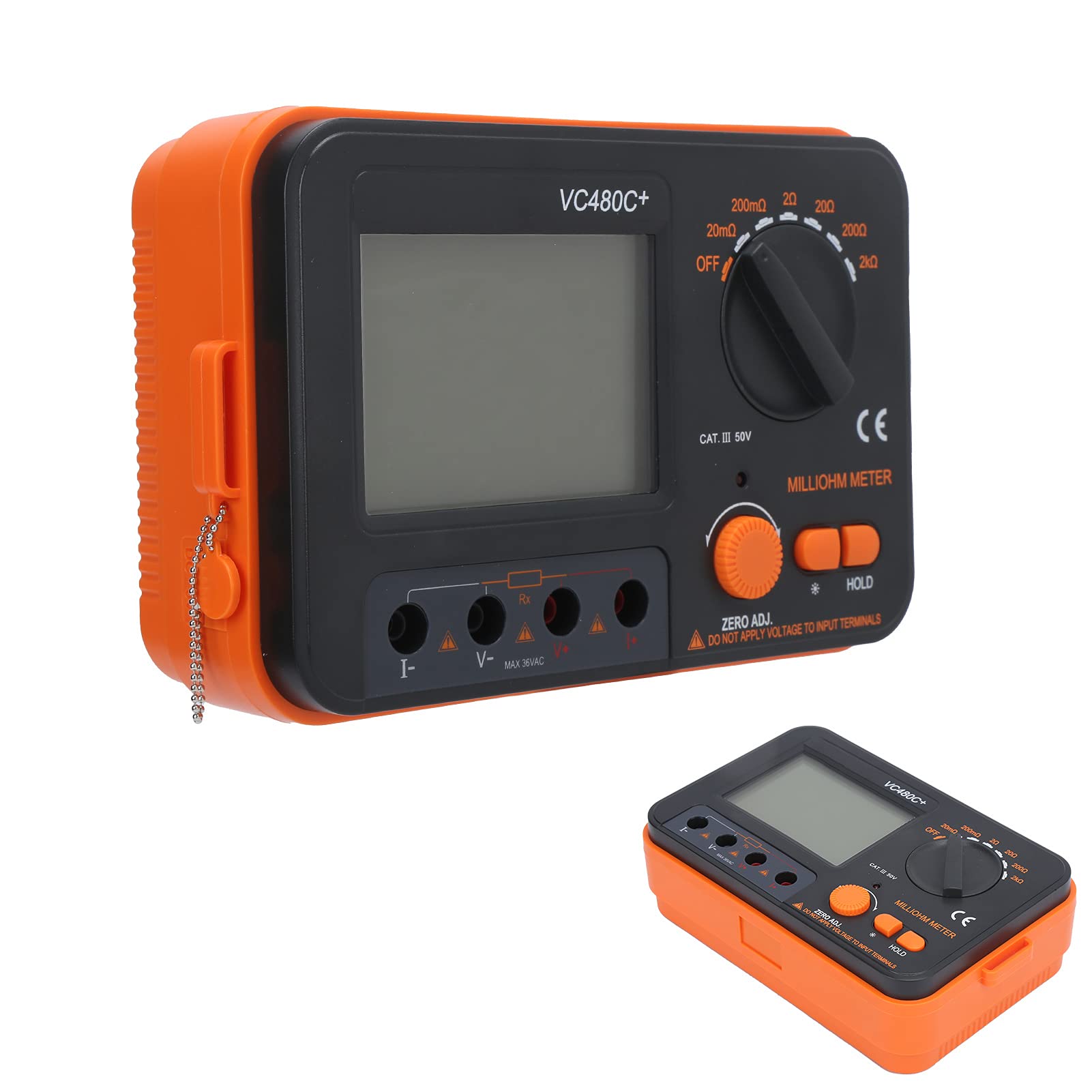 6-Gear Digital Milliohmmeter - 4-Wire Measurement DC Low Resistance Tester for Electronics, Automotive & Industrial Use