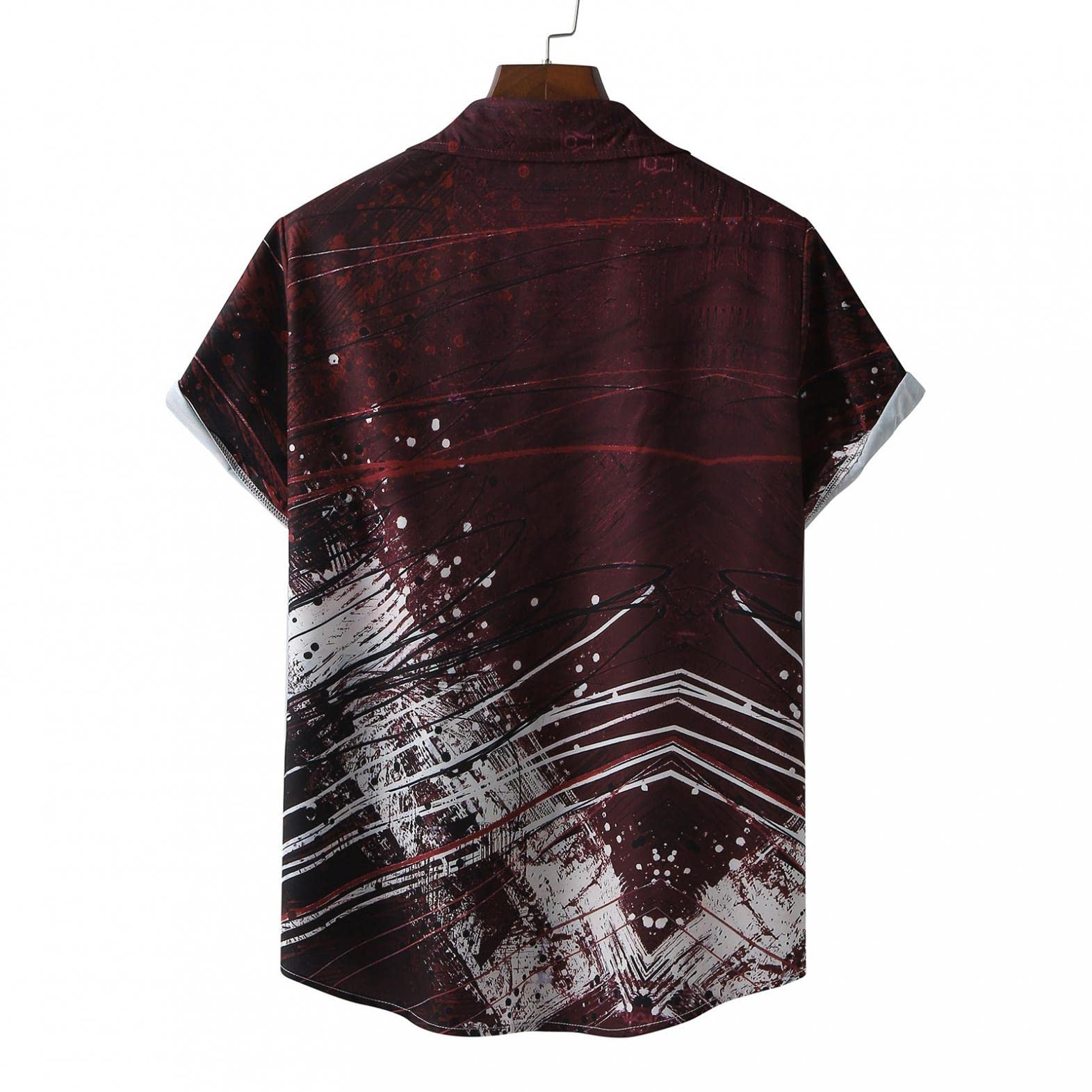 Men's Summer Short Sleeve Button Up Dress Shirts - Floral Beach Shirts for Casual Wear, Office & Vacation