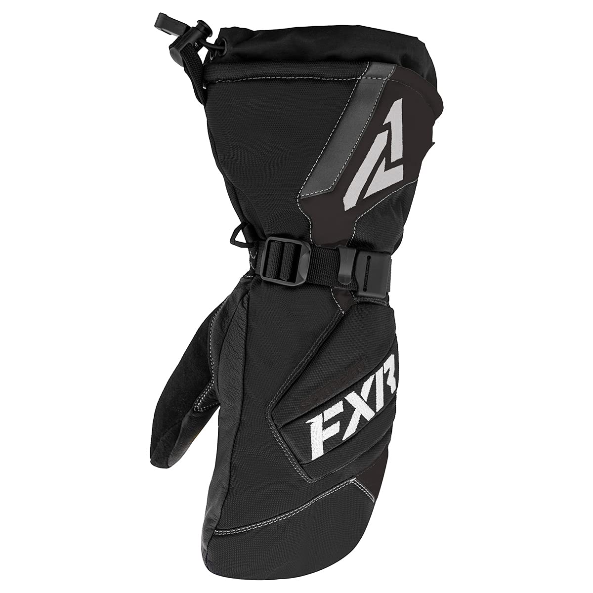 FXR Women's Combat Mitt 2025 - Winter Snow Gloves (Black/Charcoal, X-Large) - Waterproof & Insulated for Skiing, Snowboarding & Cold Weather Activities
