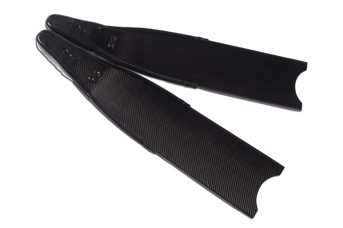 Premium Pure Carbon Fiber Freediving Fins for Spearfishing - Lightweight & High Performance Diving Gear for Ocean Adventures