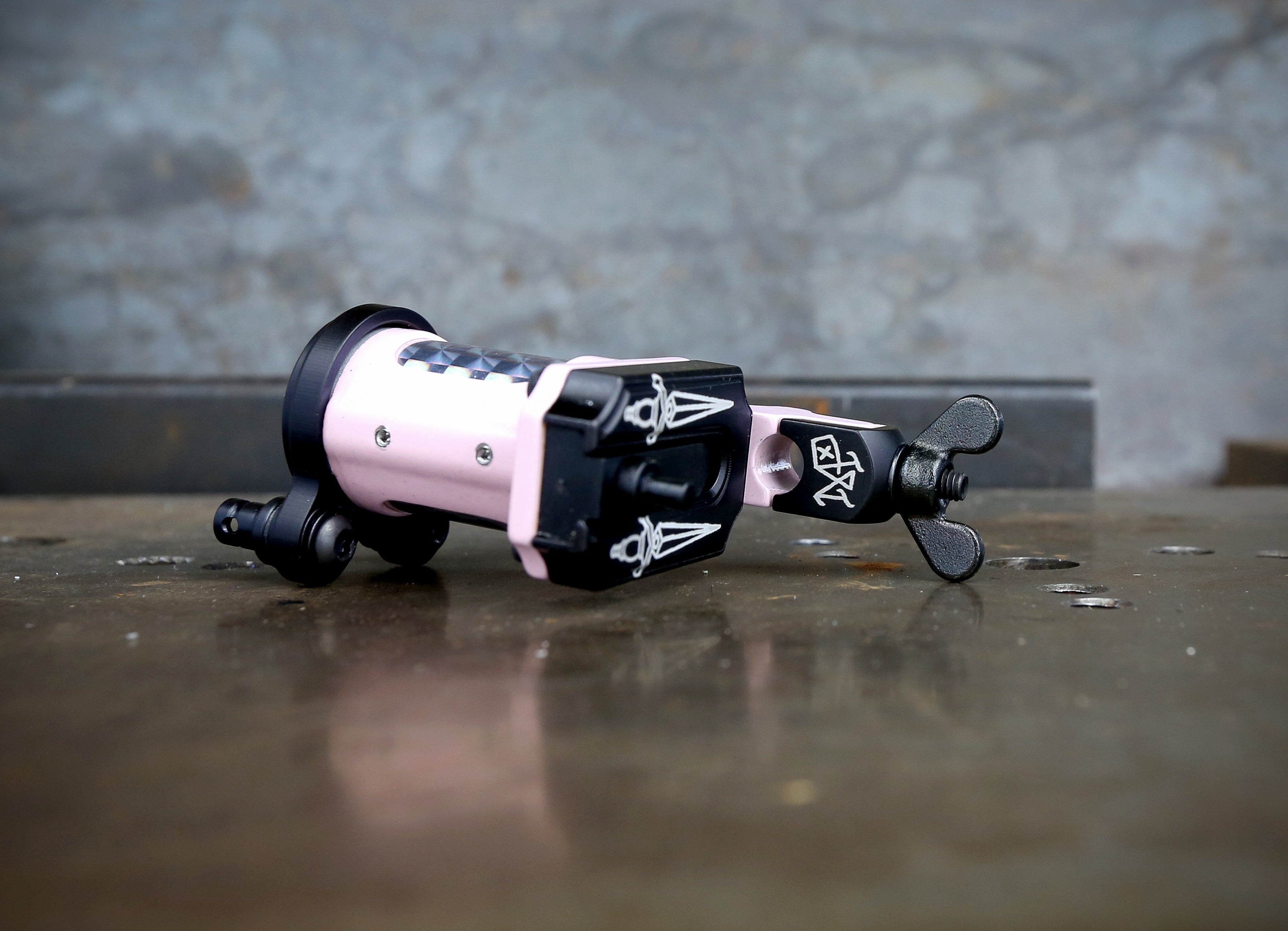 Limited Edition Pike x Rogers Slider Rotary Watch - Pink & Black Dial for Men's Fashion & Casual Wear