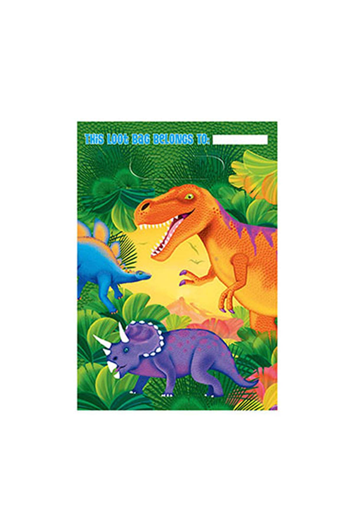 Prehistoric Dinosaur Party Favor Bags - Dino Themed Goodie Bags for Birthday Parties, School Events & Jurassic Themed Celebrations