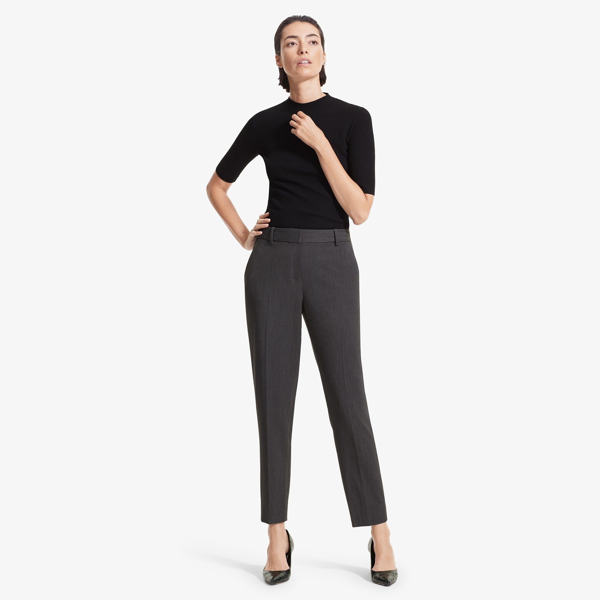 Mejia Light Twill Pants for Men - Comfortable Charcoal Casual Trousers | Perfect for Office, Travel & Everyday Wear