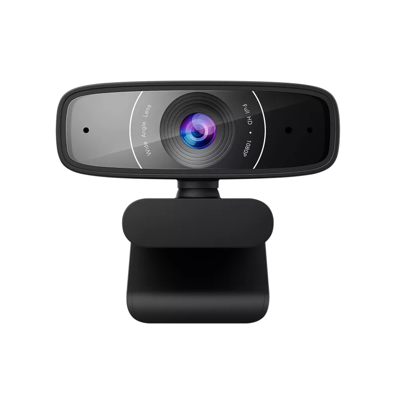 ASUS WEBCAM C3 - Full HD 1080p 30fps USB Webcam with Built-in Microphone for Video Conferencing, Live Streaming & Online Classes
