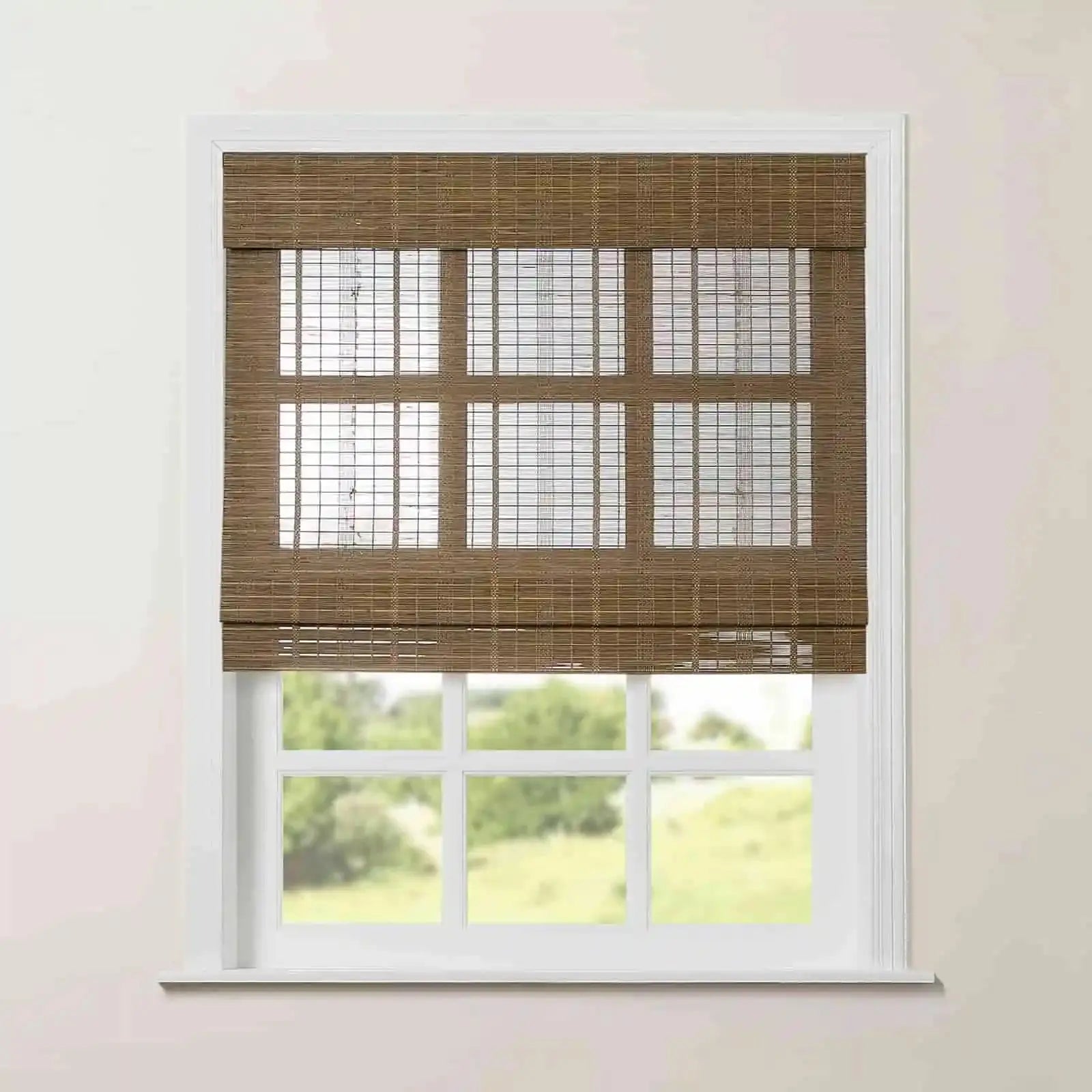 Rae Natural Pure Bamboo Woven Shades Series Z - Eco-Friendly Window Blinds for Home & Office Privacy and Sun Protection