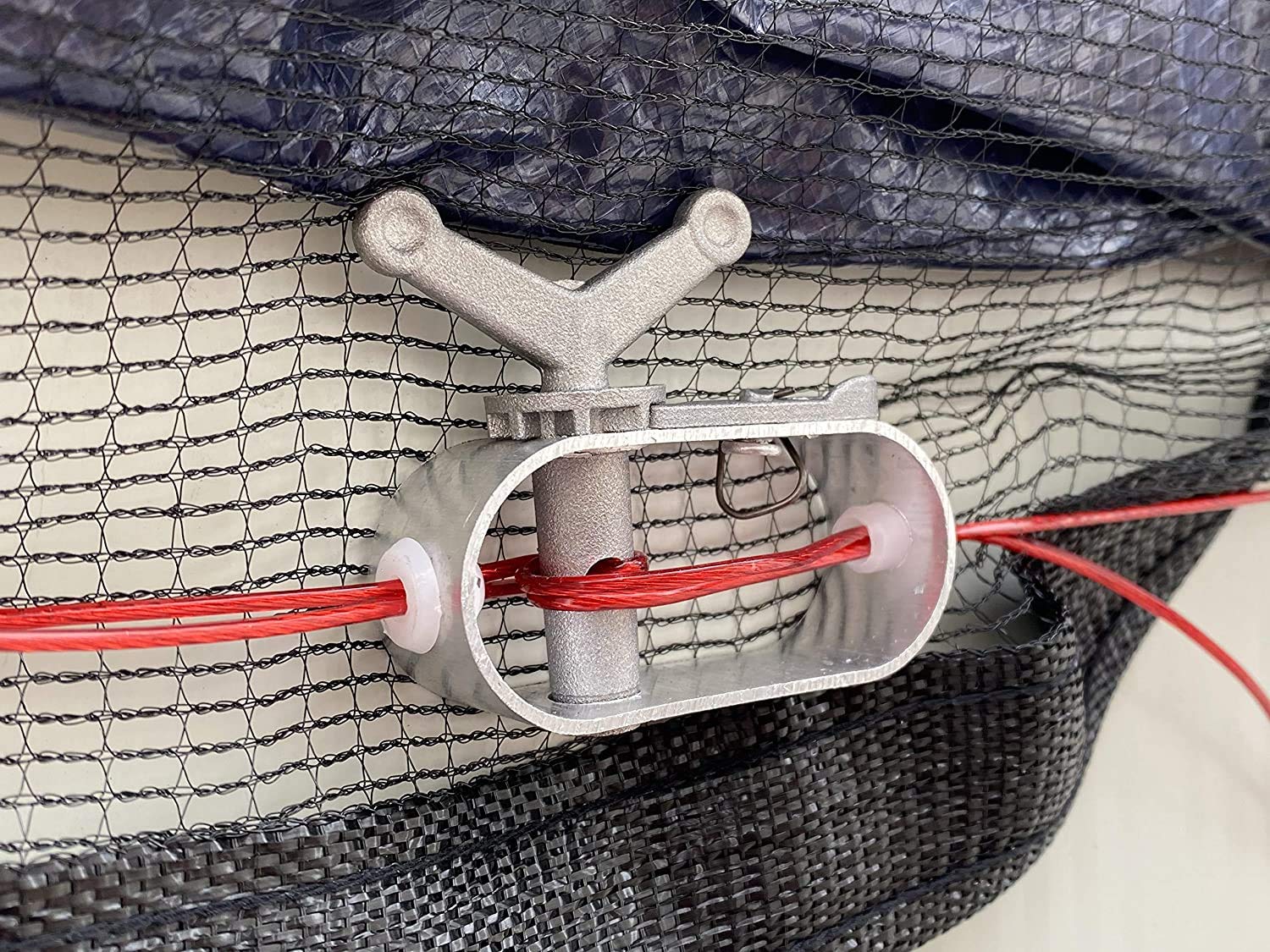 Durable 28ft Round Above Ground Pool Leaf Net Cover - Reinforced Woven Polyethylene Edge, Lightweight & Easy to Install - Perfect for Seasonal Protection & Debris Prevention