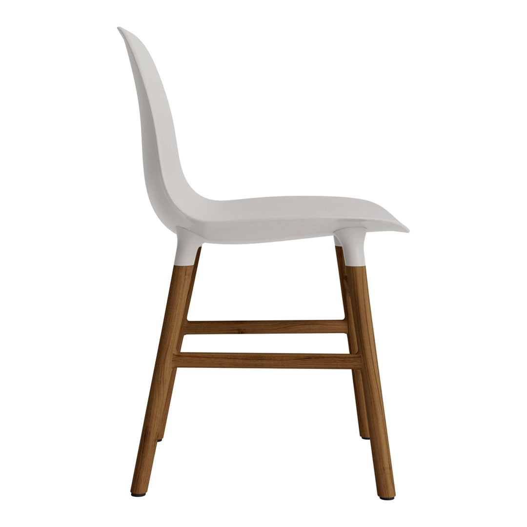 Modern Form Chair with Sturdy Wood Legs - Perfect for Dining Room, Office, or Home Decor