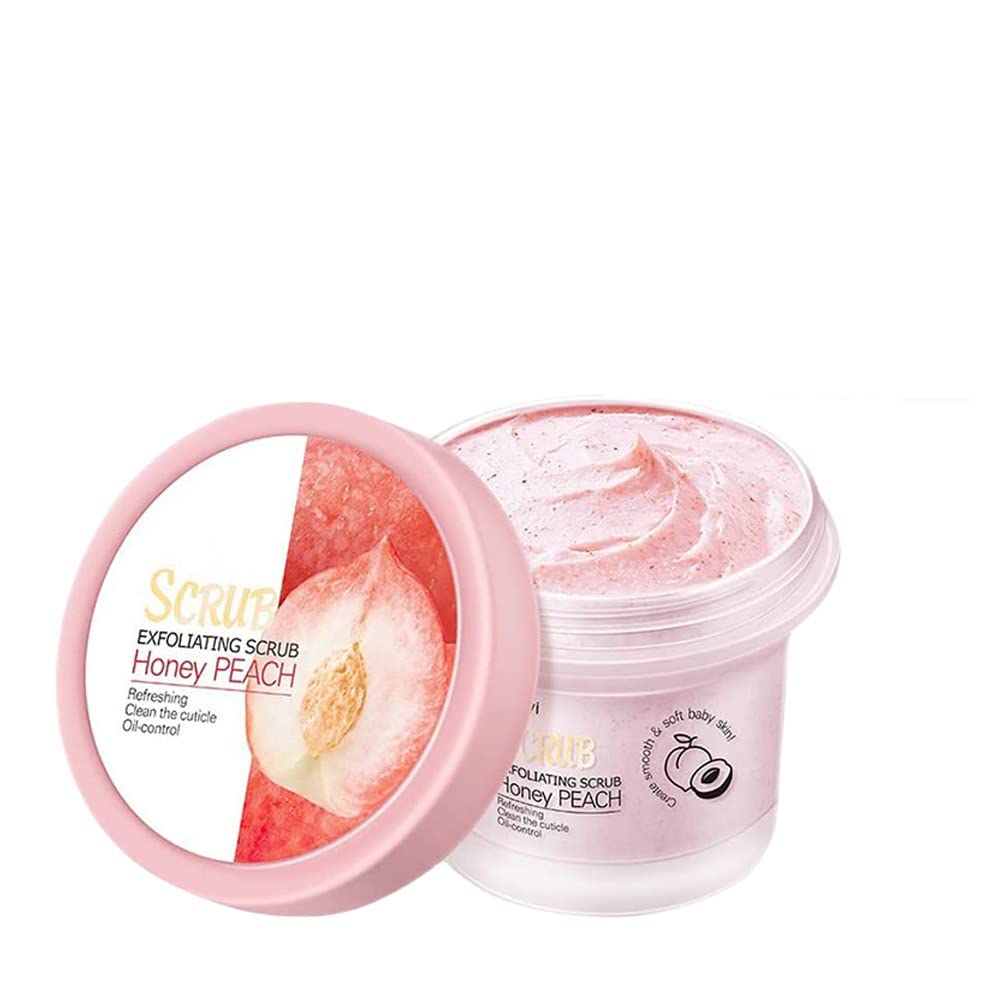 Exfoliating Body Scrub for Smooth & Firm Skin - Peach & Orange Peel Removing Deep Cleansing Scrub - 1pc - Perfect for Spa Day, Dry Skin Treatment & At-Home Self Care Routine