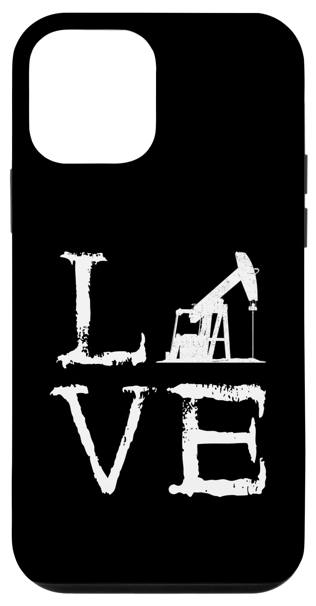 iPhone 12 Mini Case - Oil Rig Love Design for Oilfield Workers & Drillers - Durable Protective Cover for Oil & Gas Industry Professionals (Perfect for Oil Drilling Sites & Rough Work Environments)