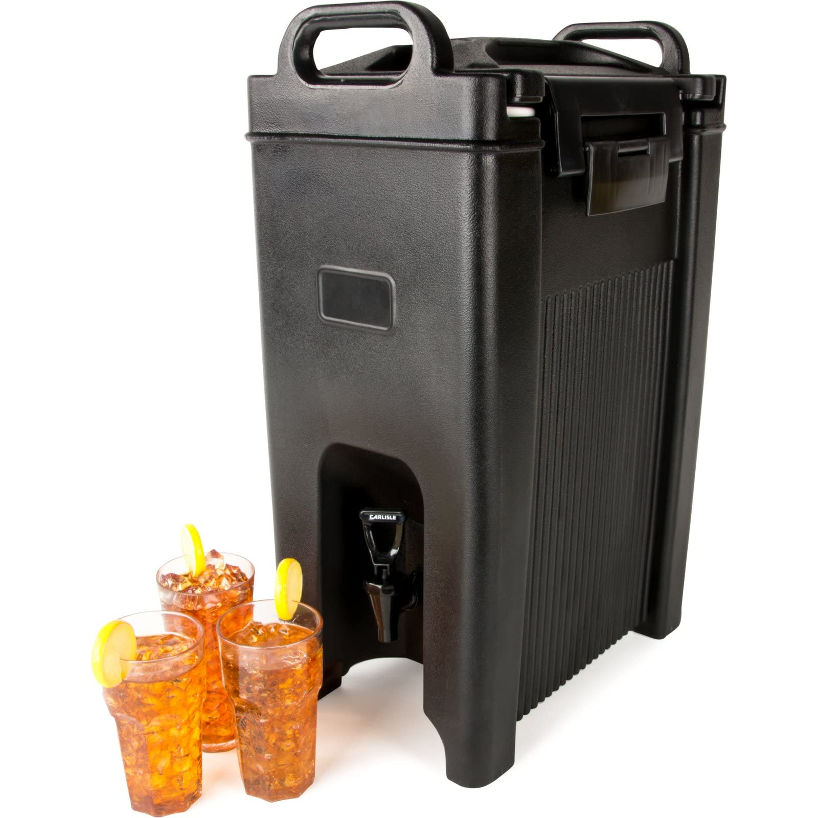 Carlisle 5-Gallon Insulated Beverage Dispenser - Food-Grade Catering Drink Dispenser with Handles, Durable PE Shell & PU Insulation for Coffee, Tea, Hot & Cold Drinks - Perfect for Parties, Events & Catering Services - Made in USA