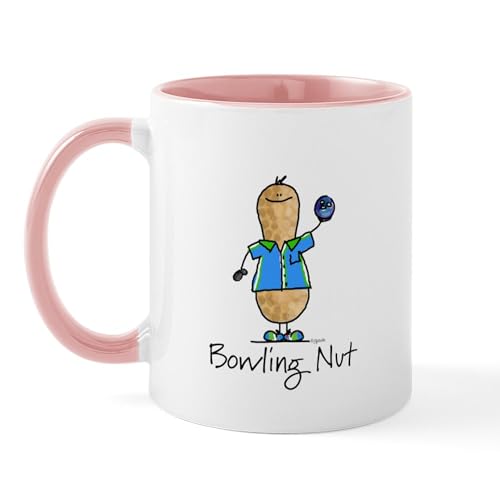 White/Pink Inside - Bowling Nut Mug