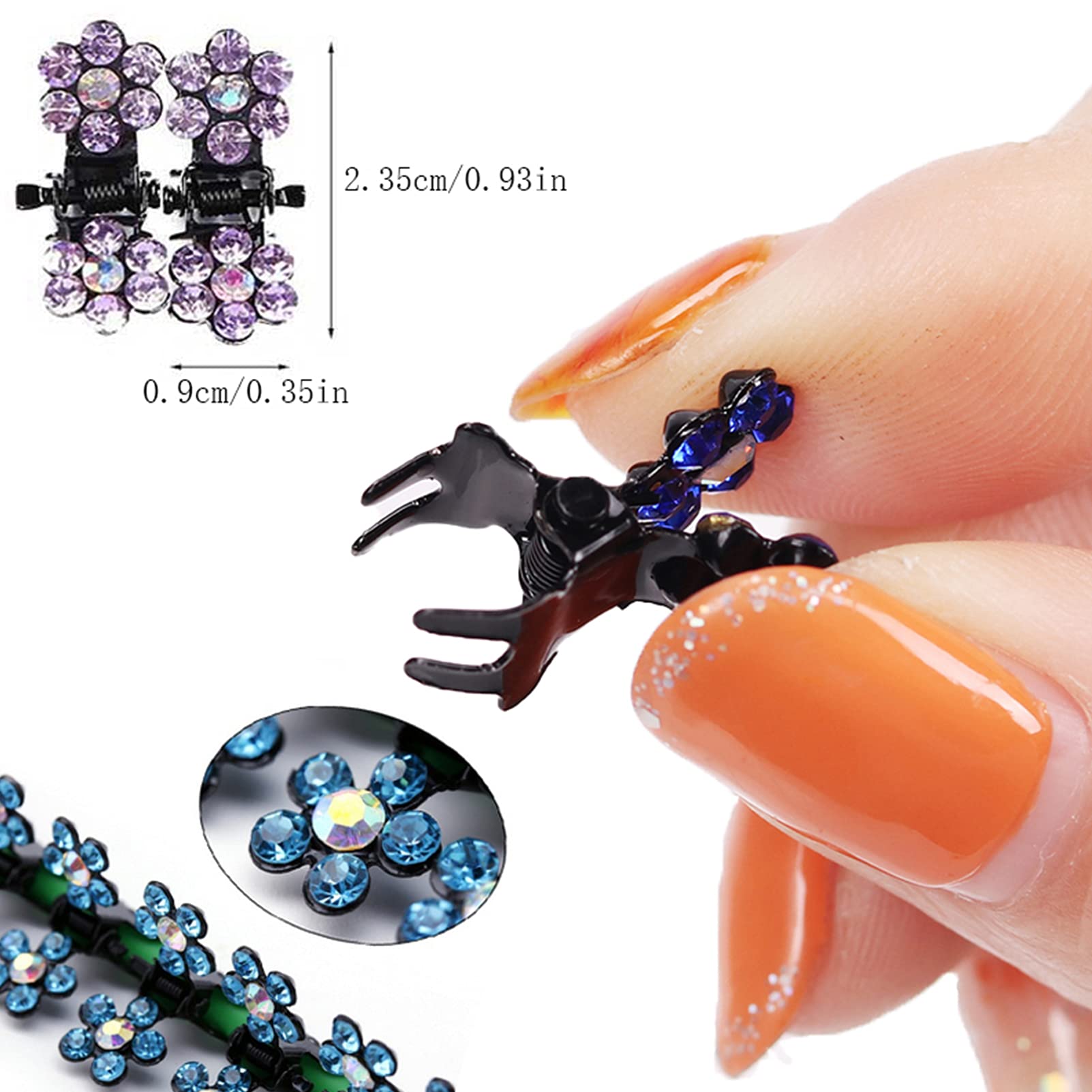 65pcs Mini Claw Hair Clips for Women & Girls - Mix Colors for Thin Hair & Bangs - Party & Daily Use