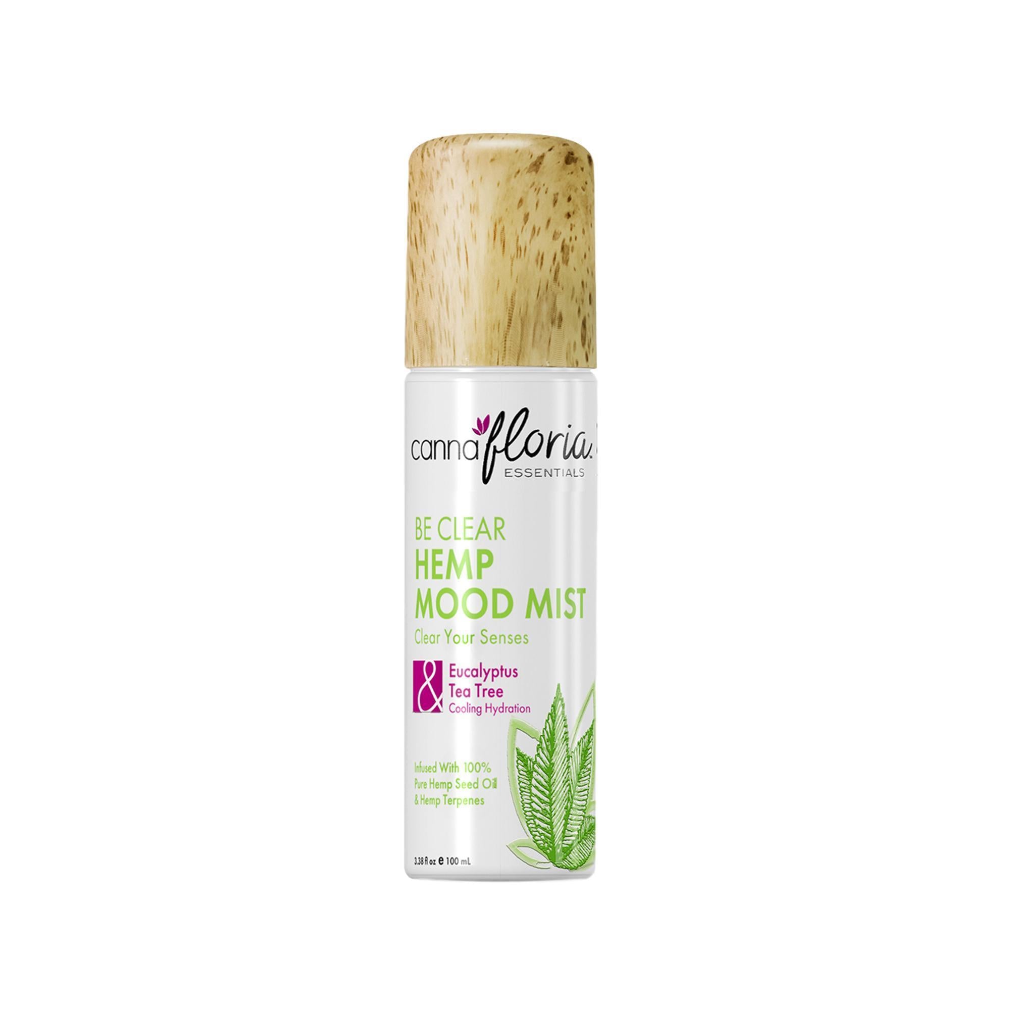 Cannafloria Hemp Mood Mist - Natural Stress Relief & Relaxation Aromatherapy Spray | Perfect for Yoga, Meditation & Sleep Aid