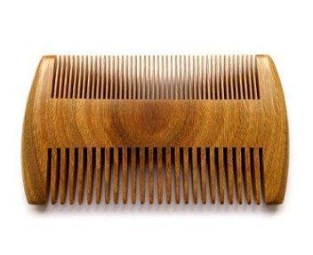 Leysin Neem Wood Double Sided Comb for Men & Women - 20g Natural Hair Care (Pack of 1) - Perfect for Detangling, Styling & Scalp Massage at Home or Travel