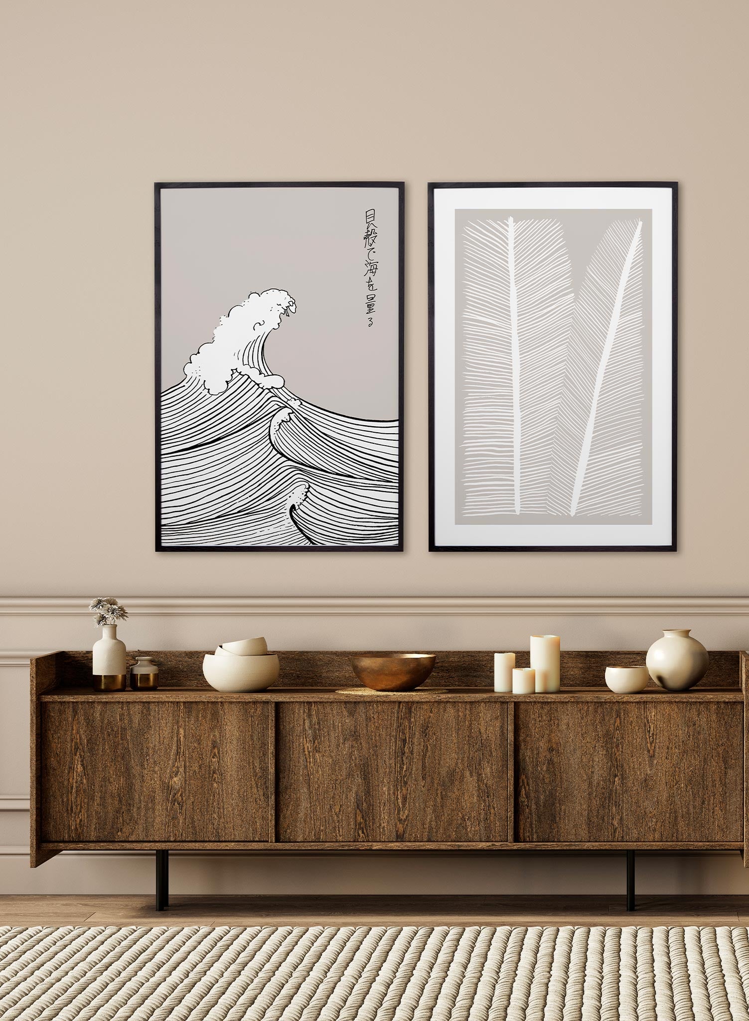 Kanagawa Wave Japanese Art Print Poster - Home & Office Wall Decor - Perfect for Living Room, Bedroom, or Office Aesthetic