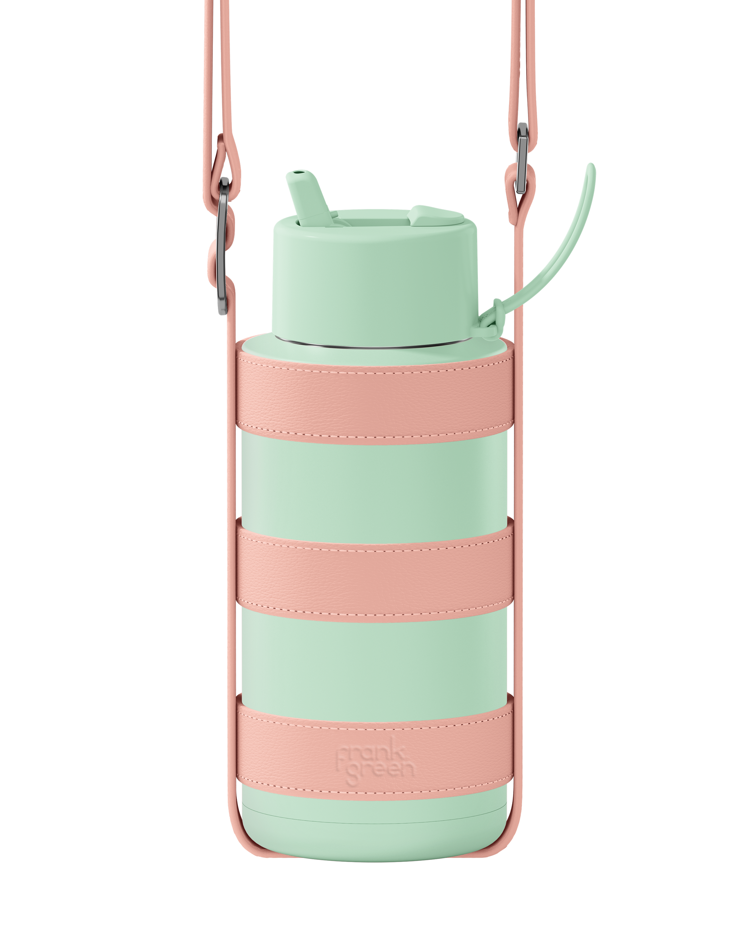 Insulated Water Bottle & Holder Bundle - Large 32oz Stainless Steel with Leak-Proof Lid - Perfect for Gym, Hiking, and Outdoor Activities