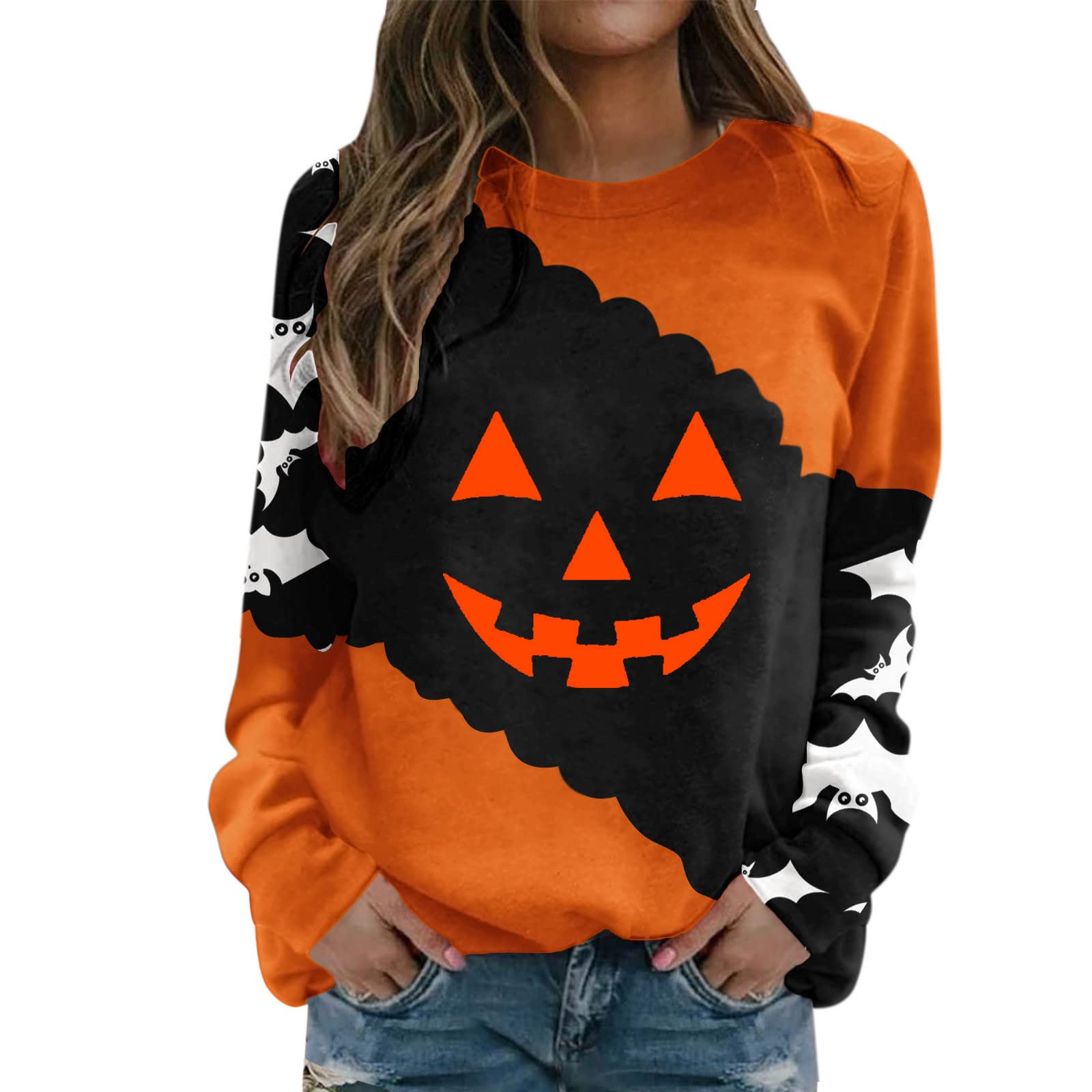 Women's Slim Fit Ribbed Knit Crewneck Long Sleeve Top with Lace Splicing Detail - Casual Pullover Blouse for Everyday Wear, Office, and Date Nights