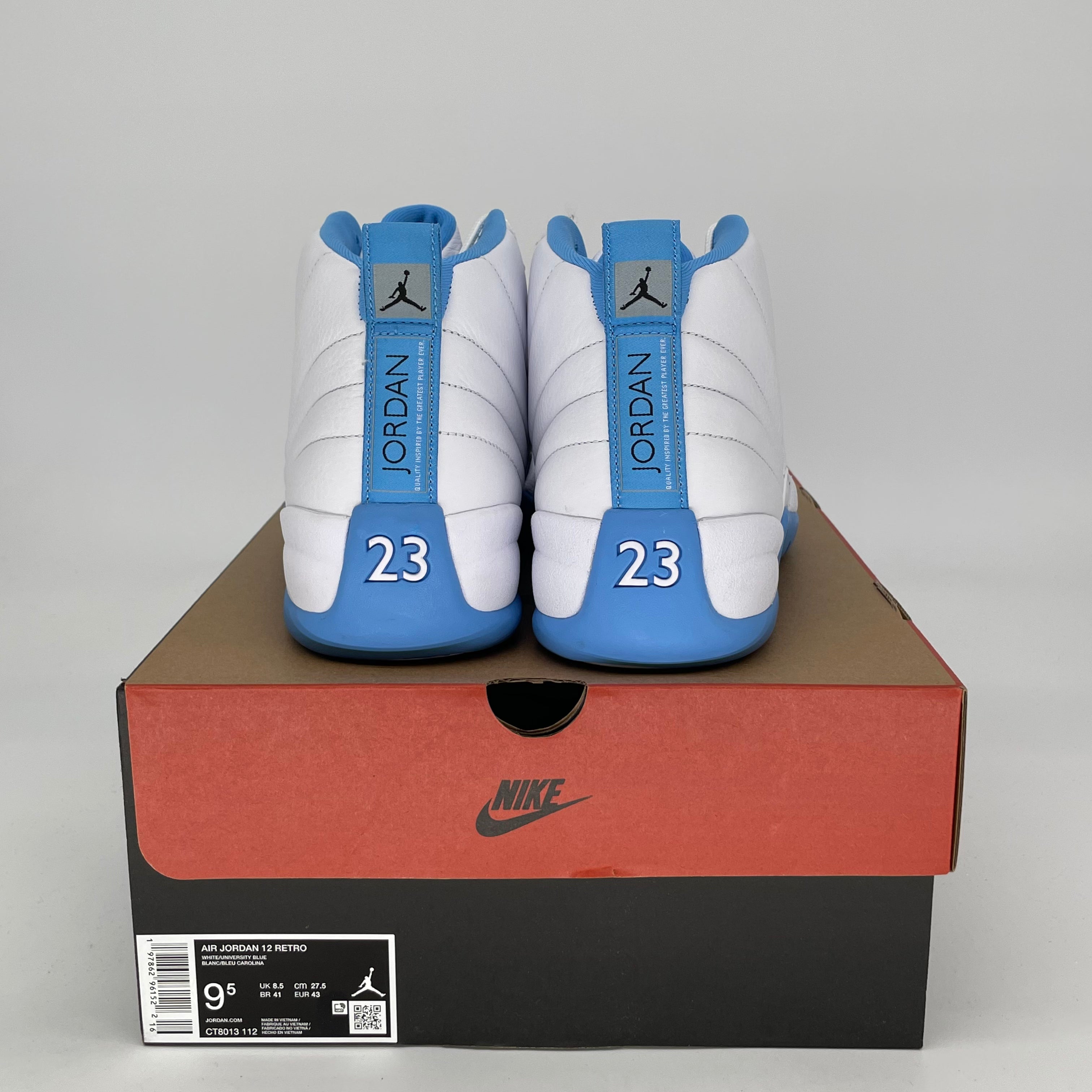 Original Air Jordan 12 Retro 'Melo' Basketball Shoes - Men's Size 9.5 / Women's 11 (CT8013-112) - Perfect for Court Performance & Streetwear Fashion