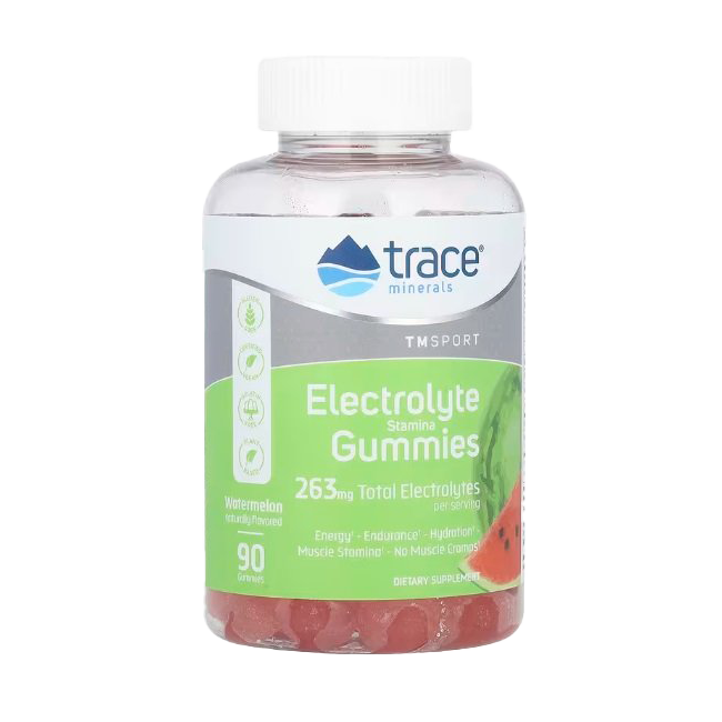 Electrolyte Stamina Gummies - Watermelon Flavor, 90 Count | Hydration & Energy Boost for Athletes, Workouts & Active Lifestyles