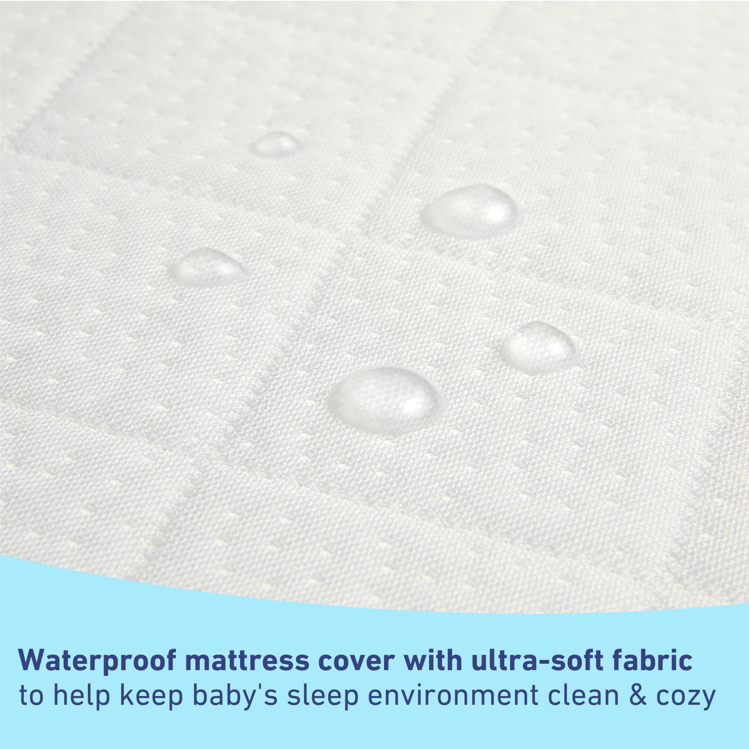 Graco Premium Crib Mattress & Waterproof Protector Set (2-Pack) - GREENGUARD Gold Certified Baby Crib Mattress & Toddler Mattress with Waterproof Cover - Fits Standard Cribs - Perfect for Nursery, Daycare & Travel Use
