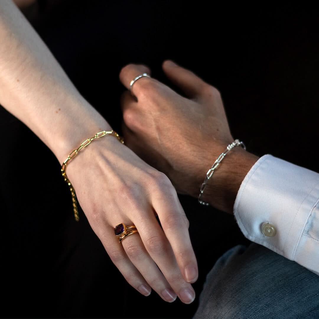 Elegant Gold Paperclip Chain Bracelet for Women - Trendy Minimalist Jewelry for Everyday Wear & Layering
