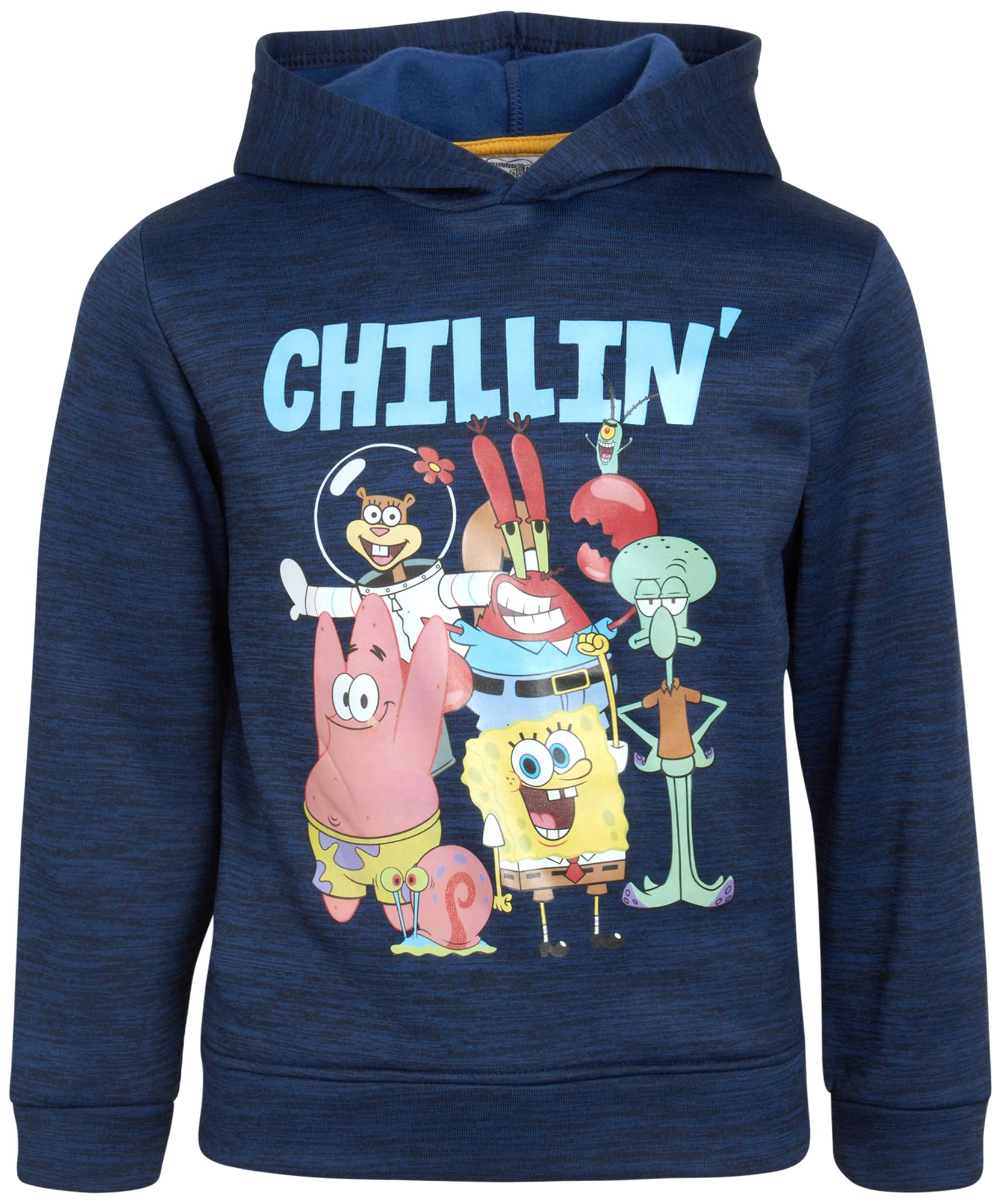 Nickelodeon Boys' Hooded Sweatshirt - Baby Shark, SpongeBob, Thomas & Friends (Size 2T-7) | Cute Cartoon Character Pullover for Toddler & Kids Playdates, Birthday Gifts & Casual Wear
