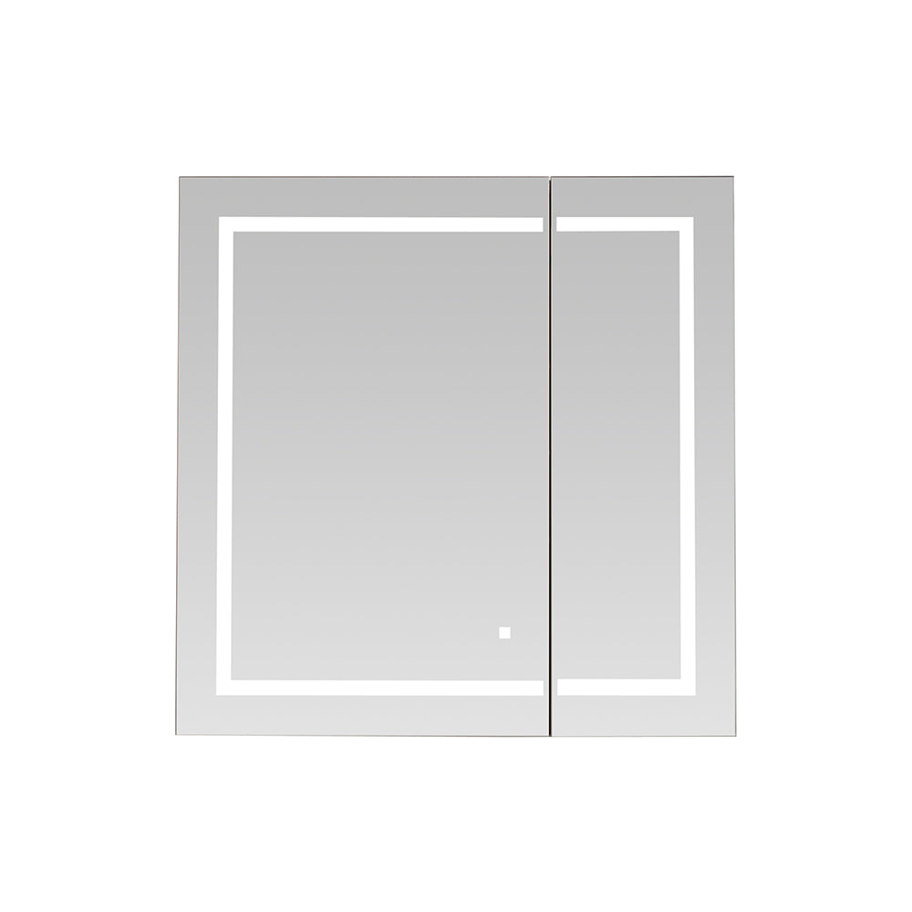 Aquadom Royale Basic Q 30x30 LED Lighted Bathroom Medicine Cabinet - Perfect for Modern Bathrooms & Vanities with Built-In Lighting