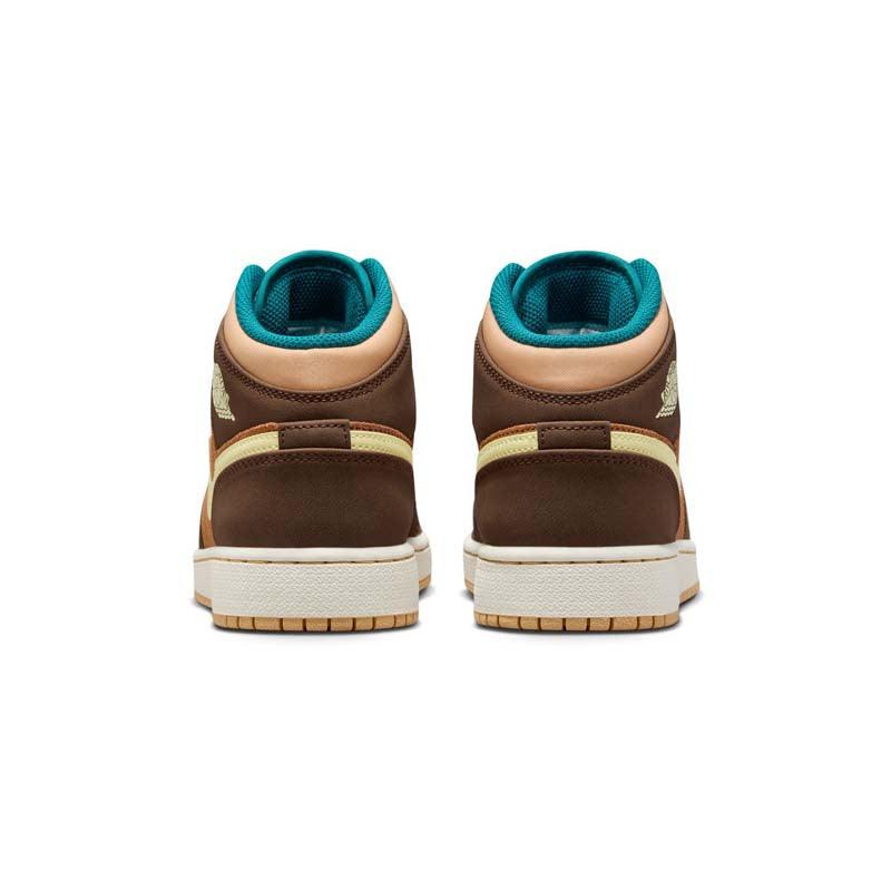 Kids Air Jordan 1 Mid SE 'Cacao Wow' Basketball Shoes - Stylish Sneakers for Boys & Girls - Perfect for School, Sports & Casual Wear