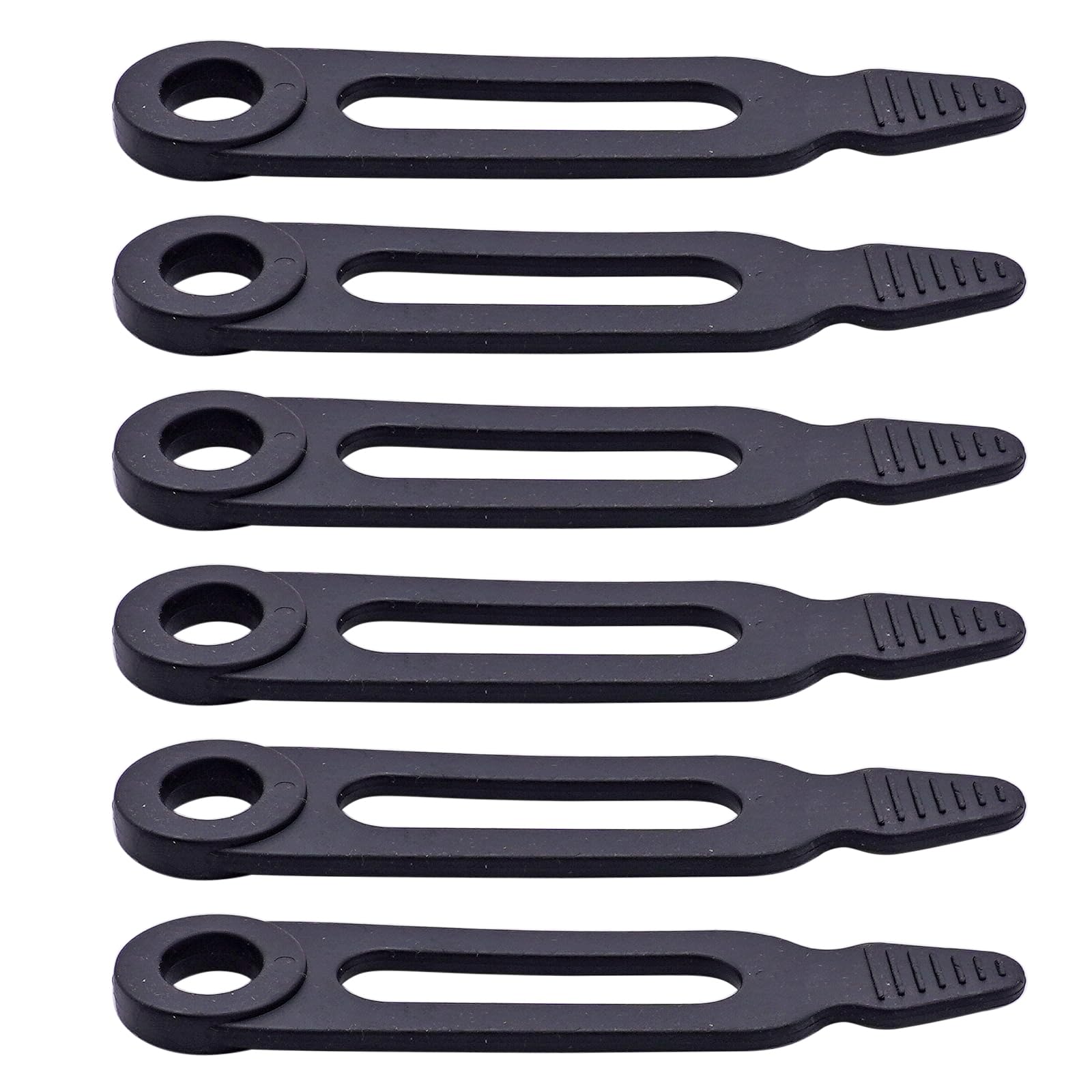 ATV Gun Rack Rubber Snubbers - 6 Pack Heavy Duty Gun Holder Track Straps for ATV/UTV, Compatible with Flex Grip Utility Holders | Secure Firearm Storage for Hunting, Off-Roading & Outdoor Adventures