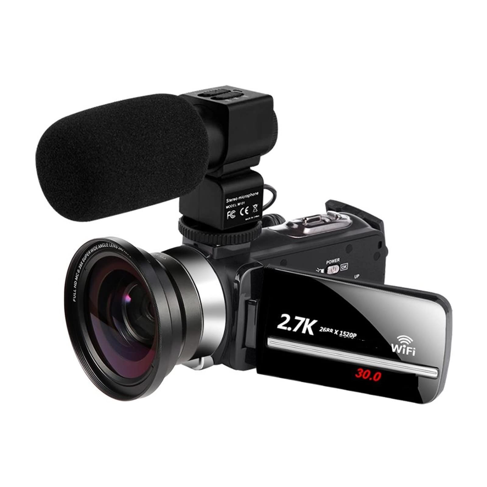 BODORME 2.7K HD Video Camera Recorder - 2 Pack Digital Camcorder with 3.0