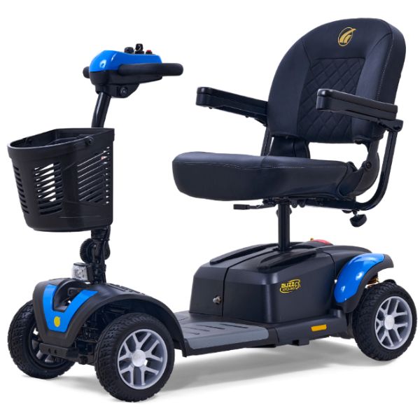 Golden Technologies Buzzaround EX 4 Wheel Mobility Scooter - Lightweight & Foldable Electric Scooter for Adults & Seniors - Ideal for Indoor/Outdoor Use, Shopping Malls & Travel
