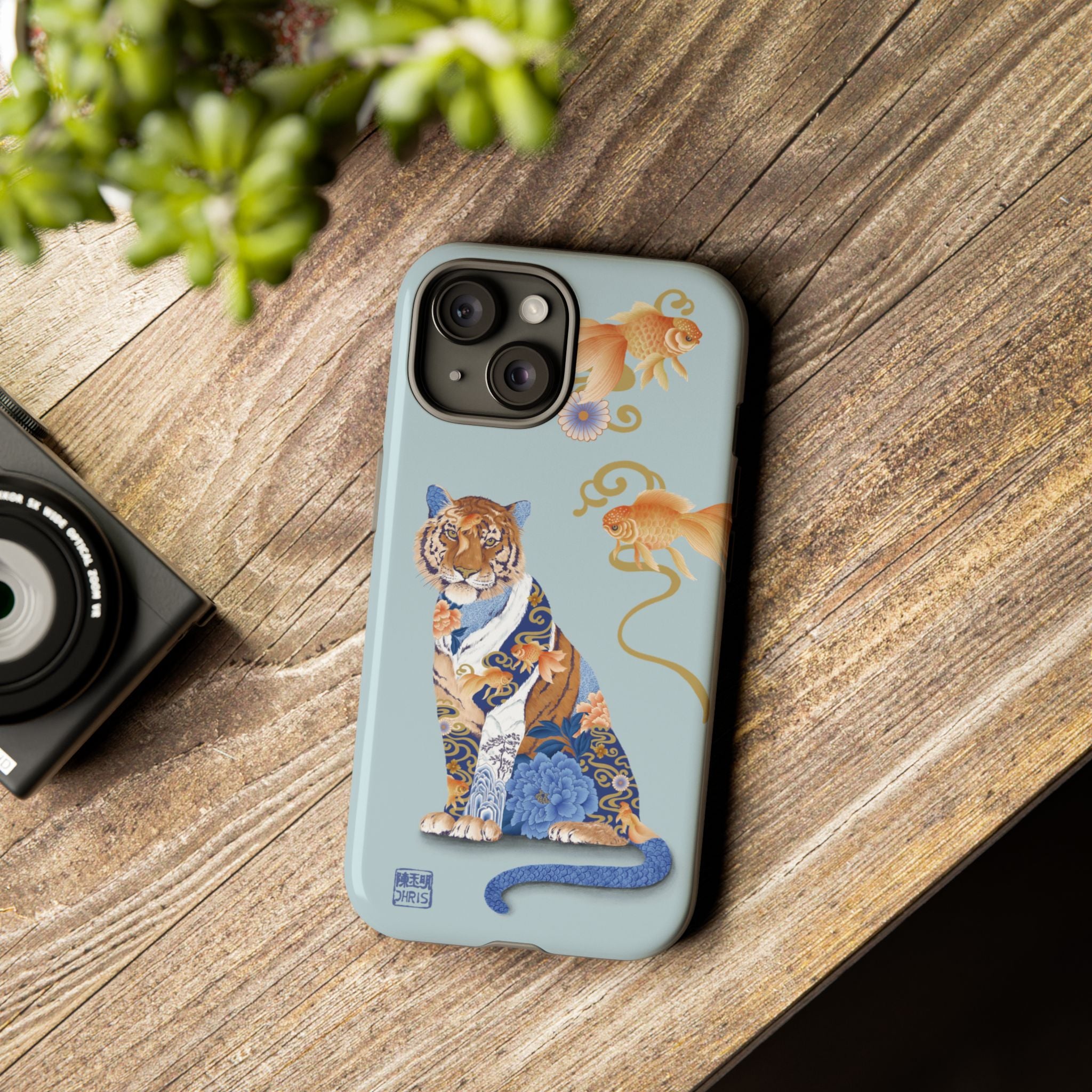 Chinese Zodiac Water Tiger Phone Case - Durable Protective Cover for iPhone & Samsung - Perfect for New Year Gifts & Daily Use