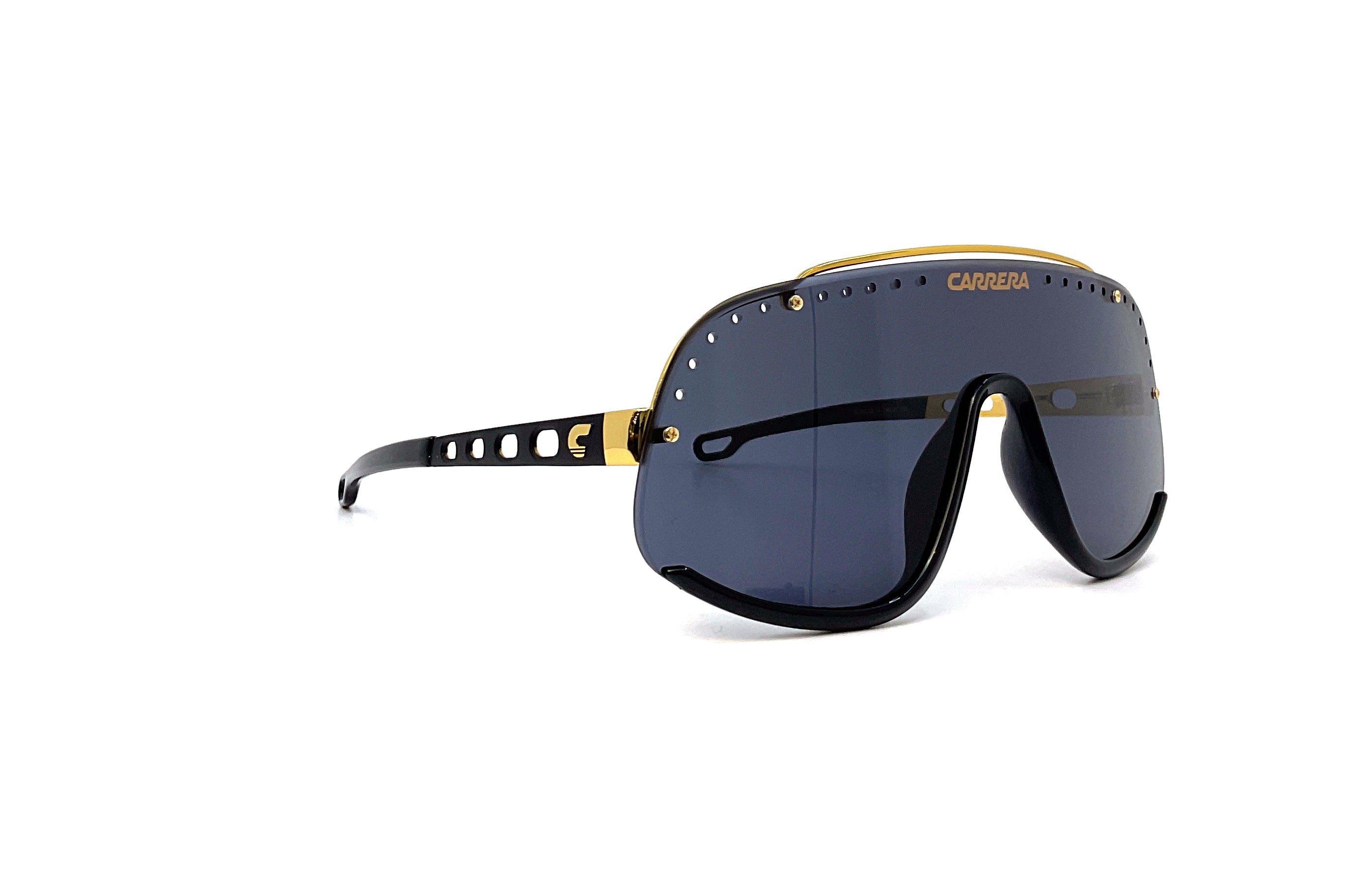 Carrera Flaglab 16 Sunglasses - Black Gold Aviator Style for Men & Women | UV Protection, Polarized Lenses for Driving, Outdoor Sports & Fashion