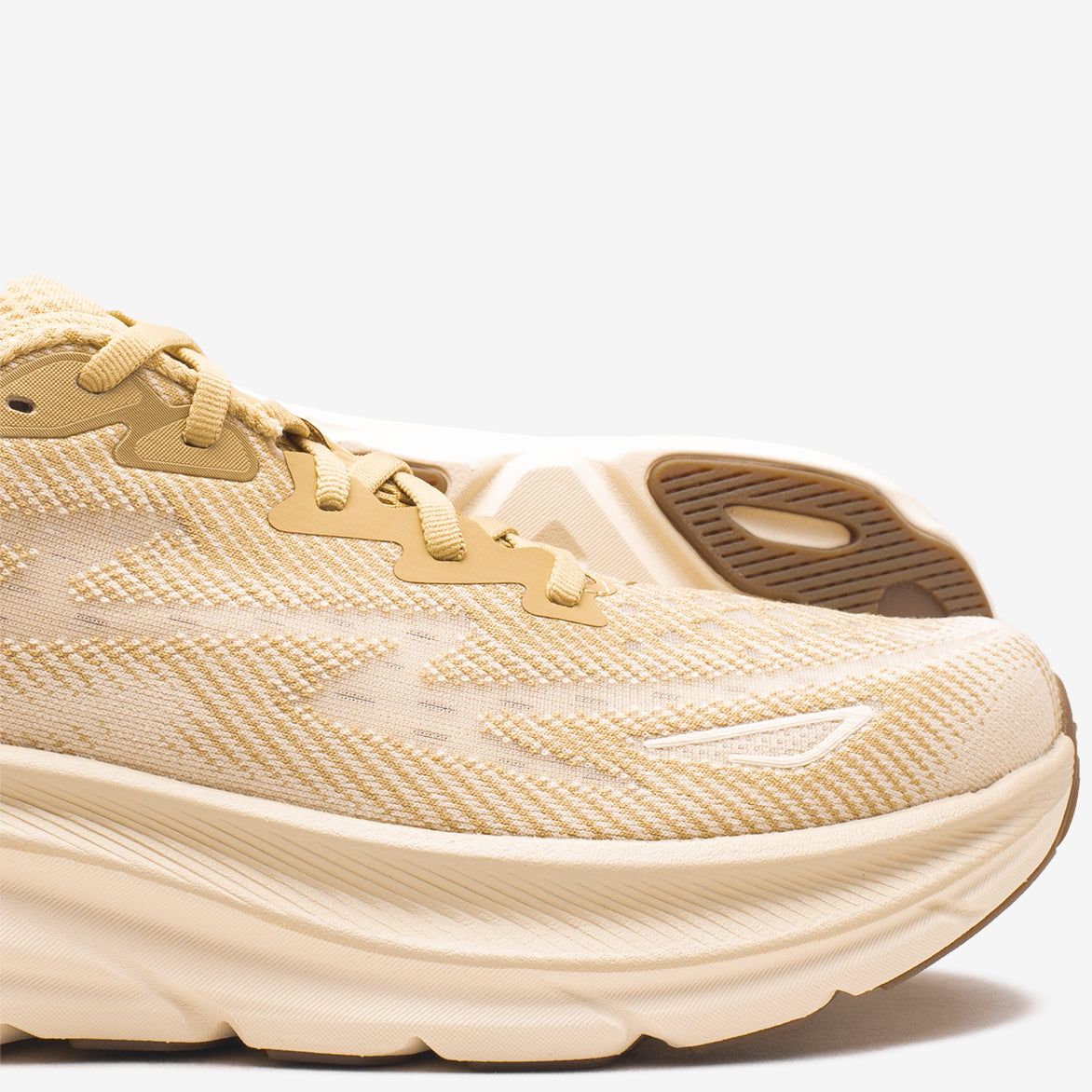 HOKA Clifton 9 Running Shoes for Men & Women - Wheat/Shifting Sand - Lightweight Cushioned Road Shoes for Marathon, Jogging & Daily Workouts